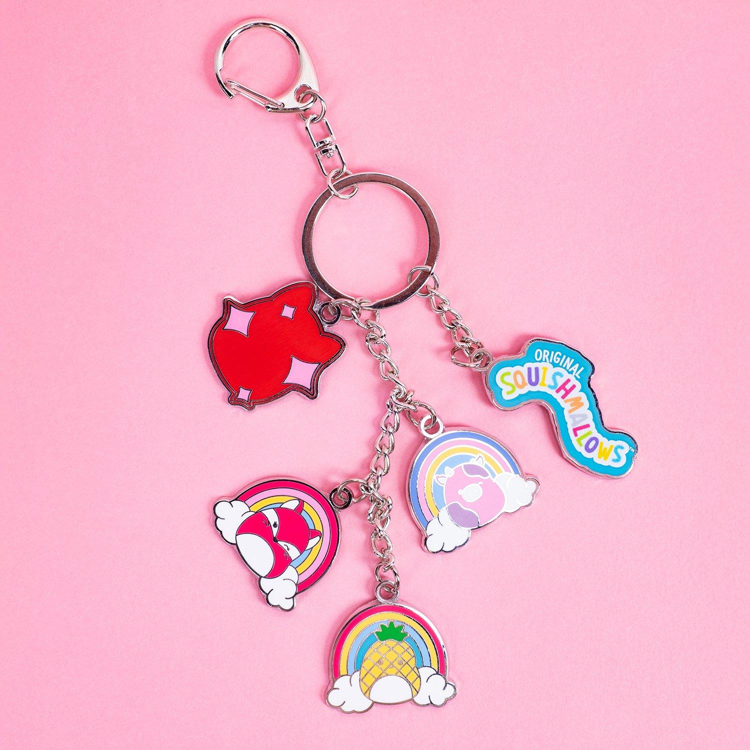 Multi - Squishmallows - Squishmallows Charm Keyring - 2