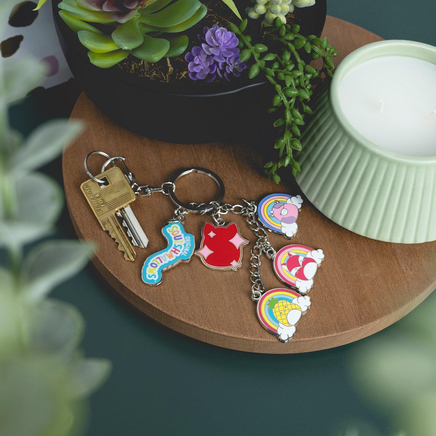 Multi - Squishmallows - Squishmallows Charm Keyring - 3