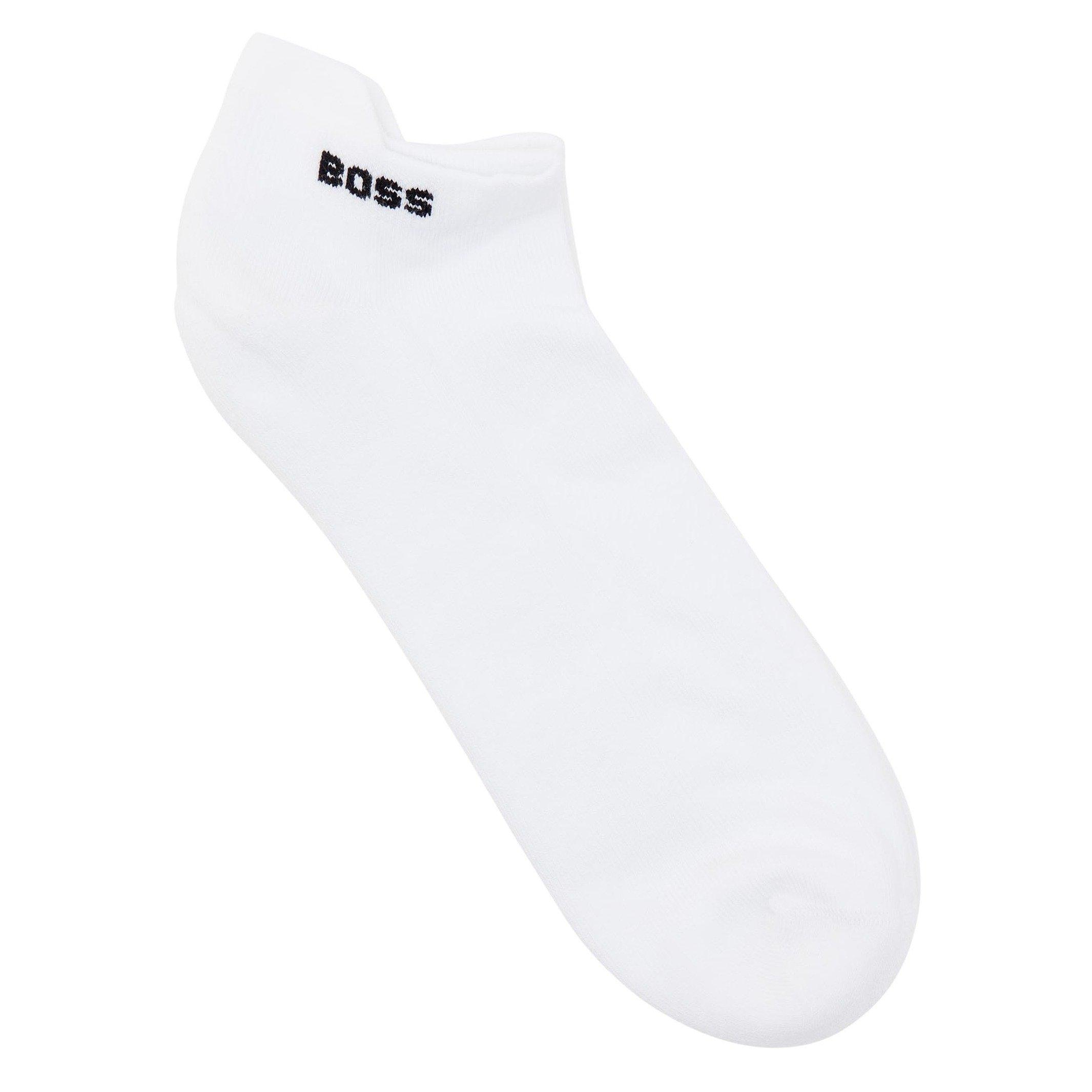 WHITE - Hugo - Men's Iconic 3 Pack Cotton Ankle Socks - 2
