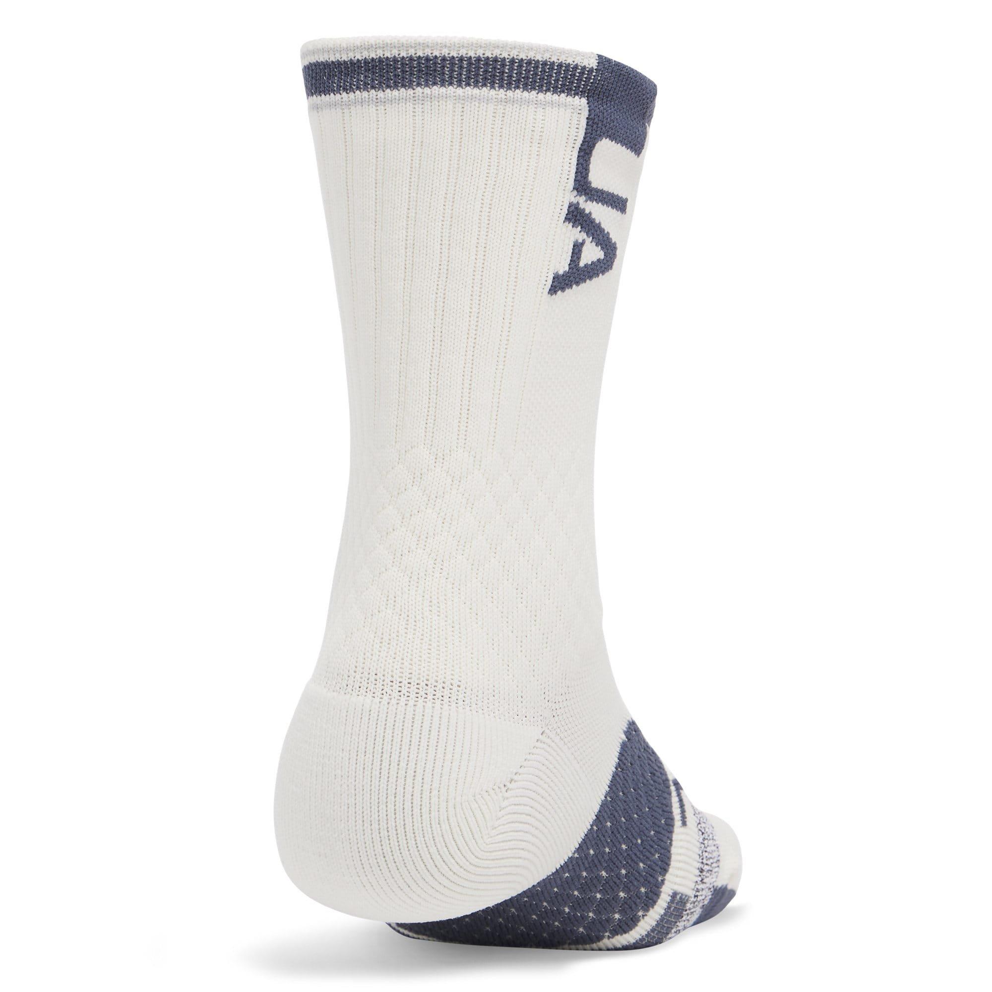 White - Under Armour - Armour Dry Playmaker 3 Pack Mid Crew Socks - 3