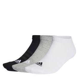 adidas 3 Pack Cushioned Low Cut Socks Juniors