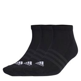 adidas 3 Pack Cushioned Low Cut Socks Juniors