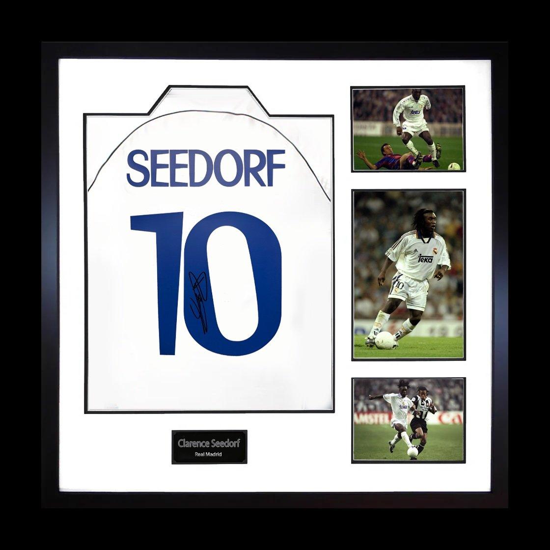 White - The Fan Cave - Clarence Seedorf Signed Real Madrid Shirt Elite Fr - 1