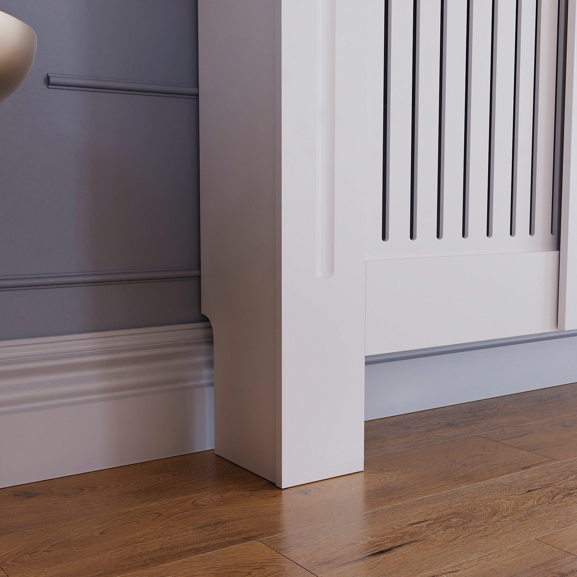 White - Lassic - Vida Designs Arlington Adjustable Radiator Cover - 6