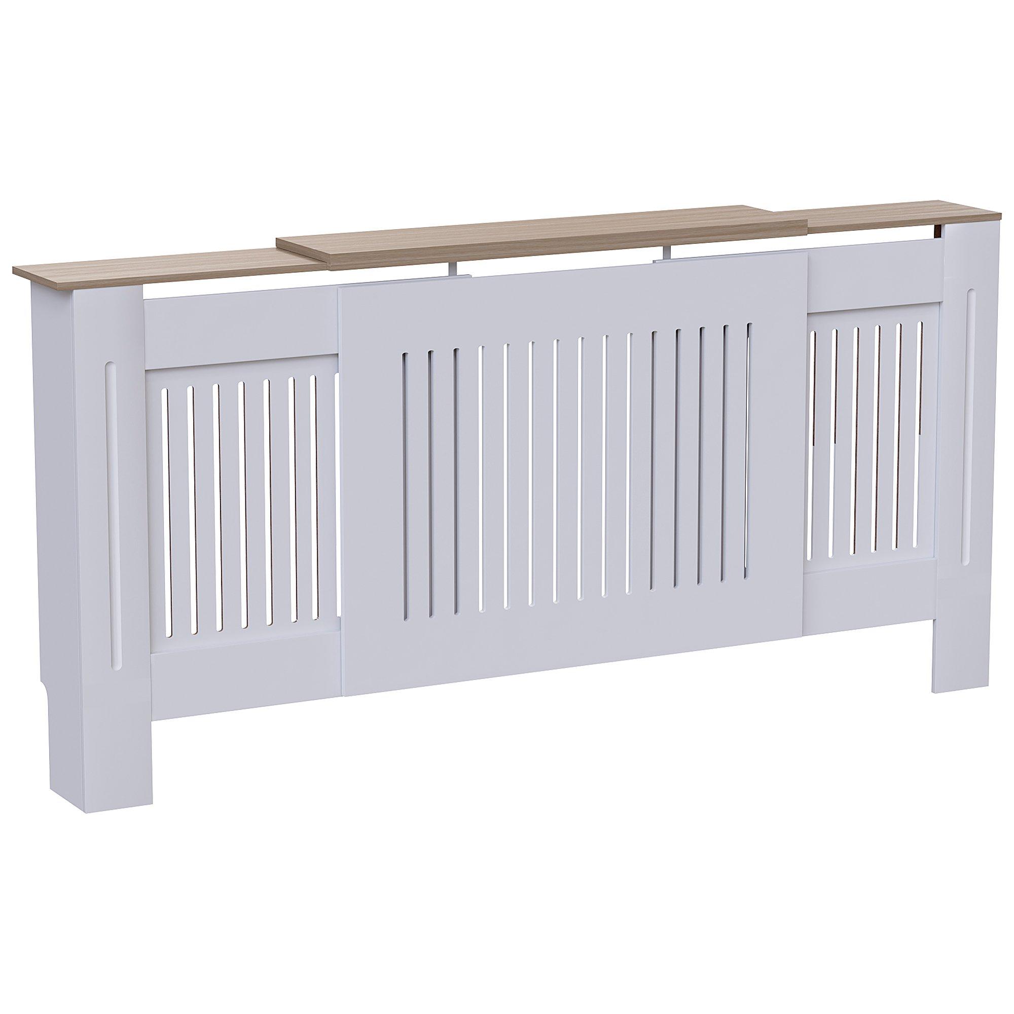 White - Lassic - Vida Designs Arlington Adjustable Radiator Cover - 8