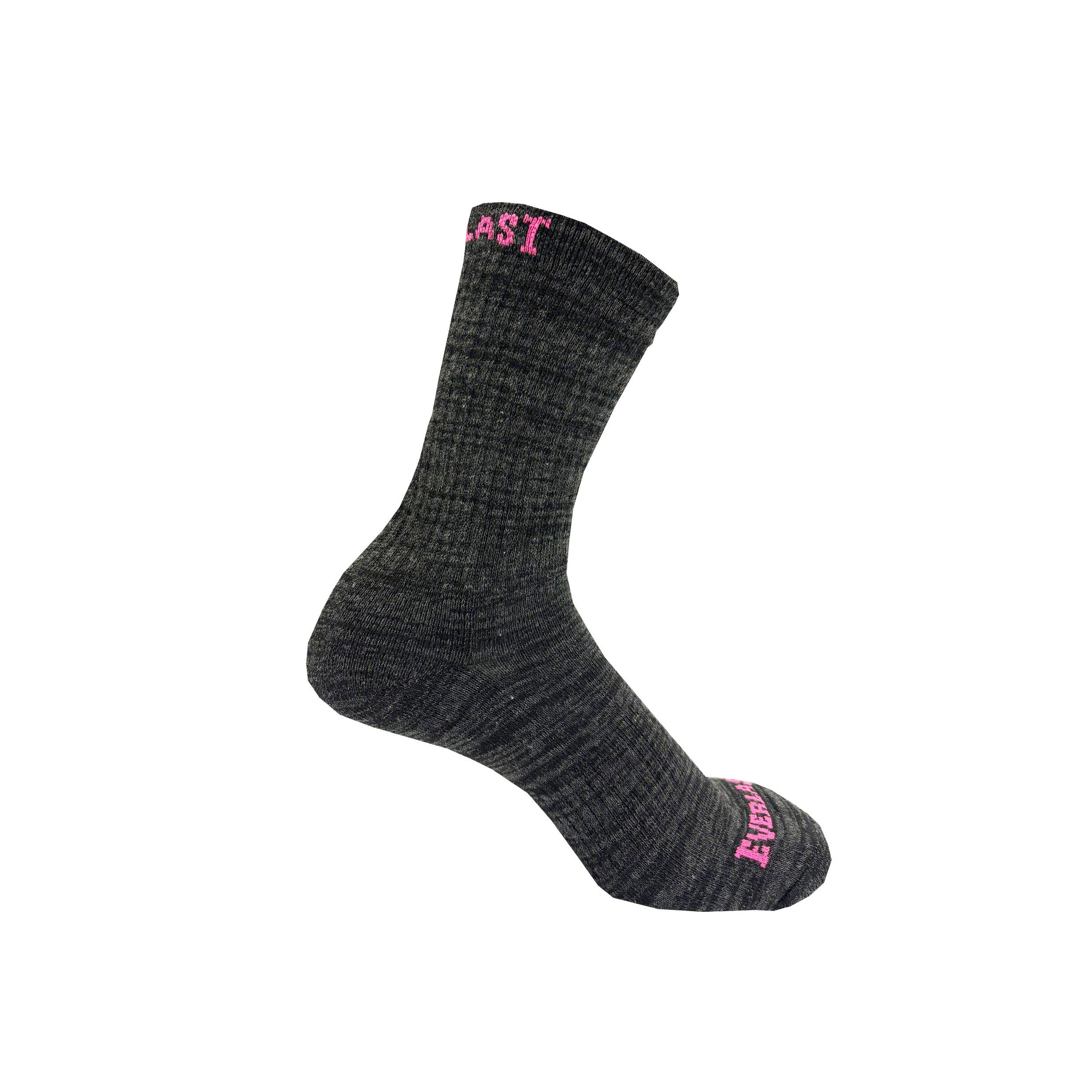 Noir/Gris - Everlast - Crew 6pk Socks Womens - 2