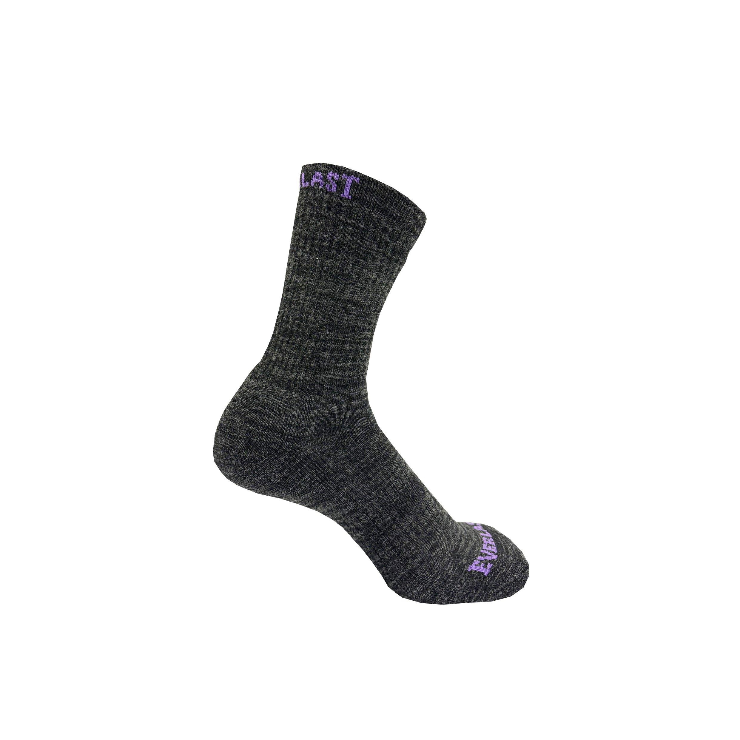 Noir/Gris - Everlast - Crew 6pk Socks Womens - 4