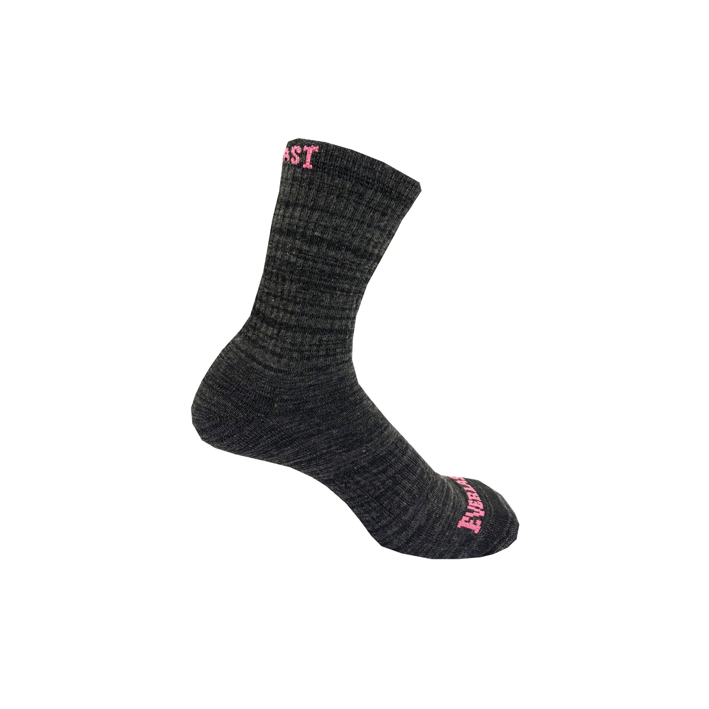 Noir/Gris - Everlast - Crew 6pk Socks Womens - 5