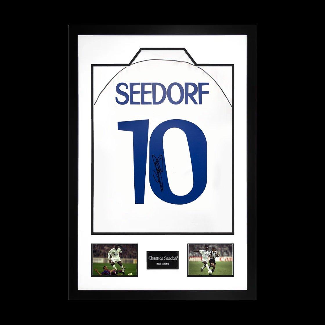 White - The Fan Cave - Clarence Seedorf Signed Real Madrid Shirt Premium - 1