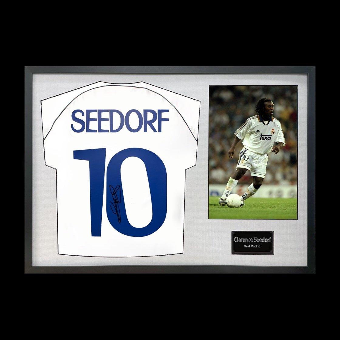White - The Fan Cave - Clarence Seedorf Signed Real Madrid Shirt Classic - 1