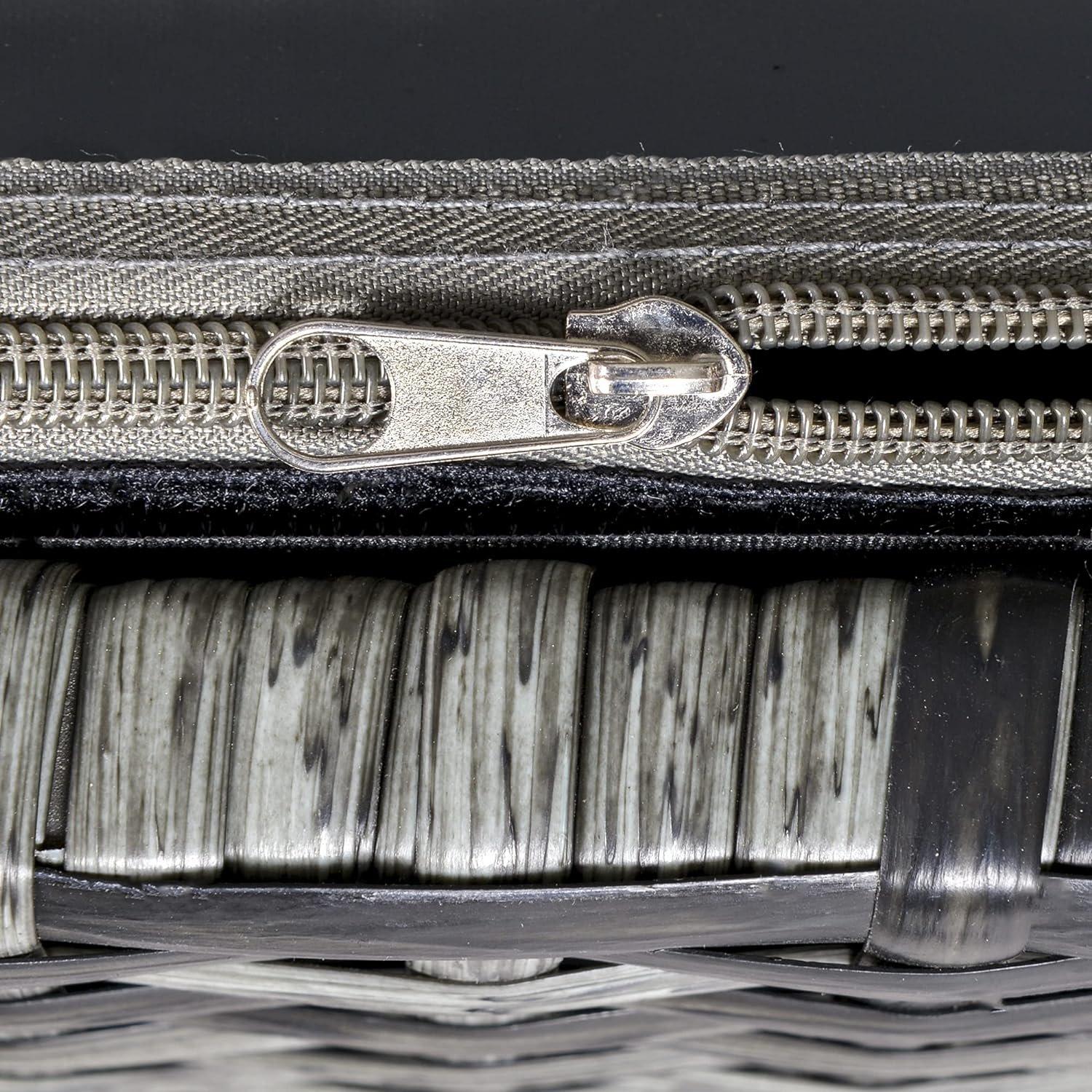 Grey - Outsunny - PE Rattan Outdoor Storage Bench - 7