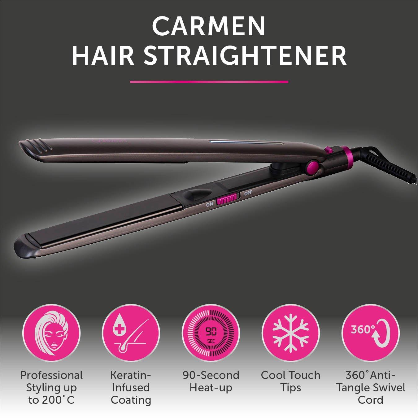 Graphite - Carmen - Neon Straightener Grey/Pink - 2