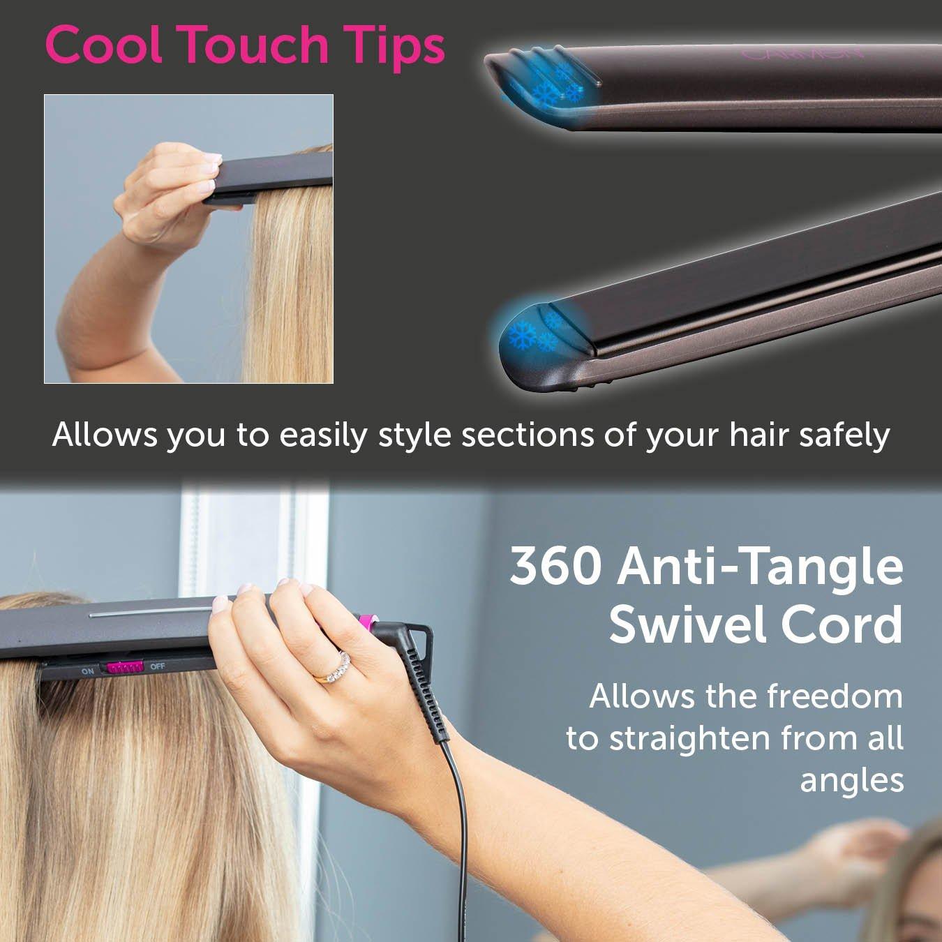 Graphite - Carmen - Neon Straightener Grey/Pink - 6