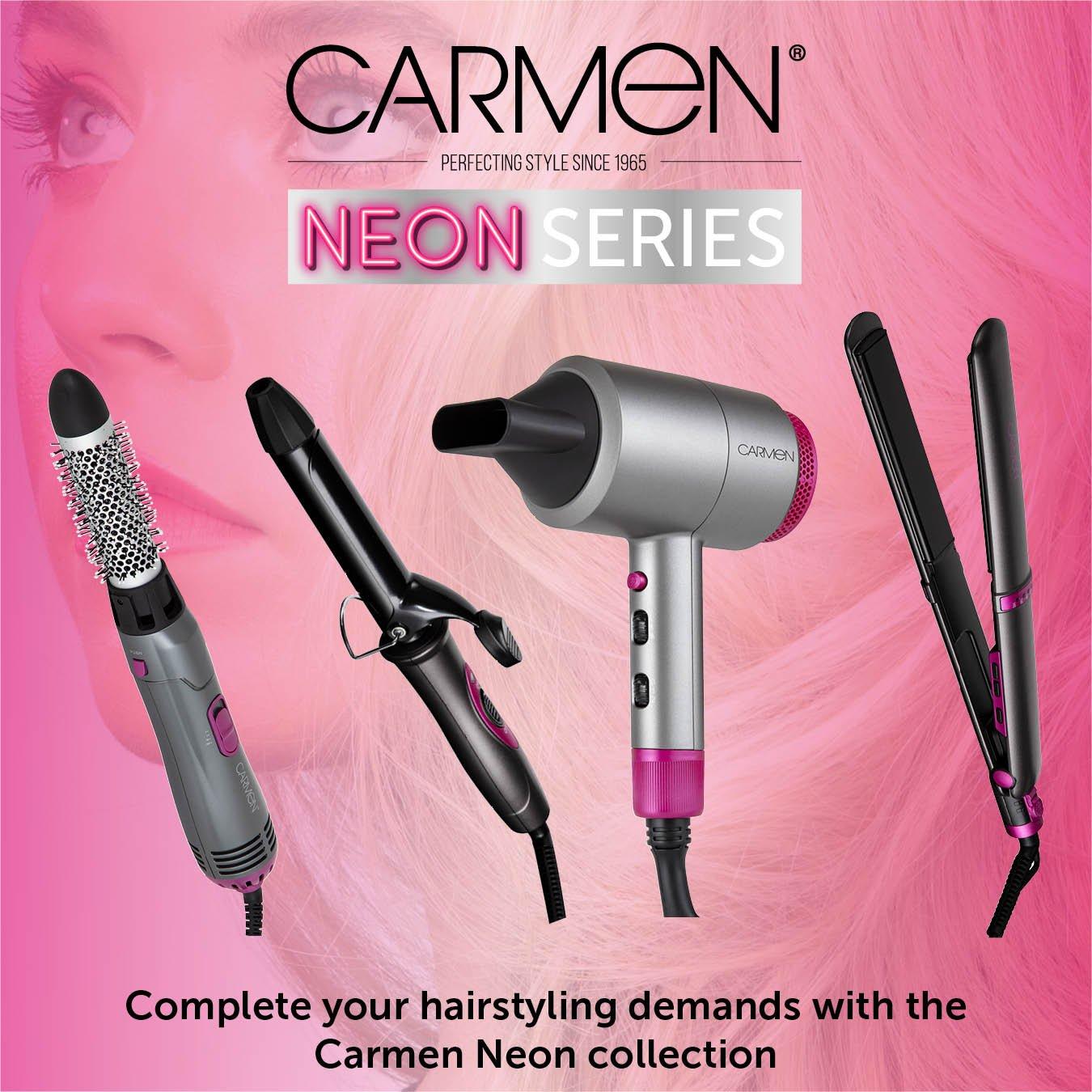 Graphite - Carmen - Neon Straightener Grey/Pink - 8