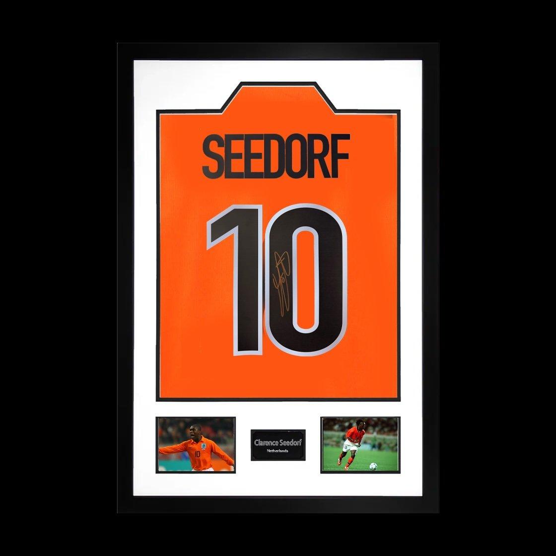 Orange - The Fan Cave - Clarence Seedorf Signed Netherlands Shirt Premium - 1