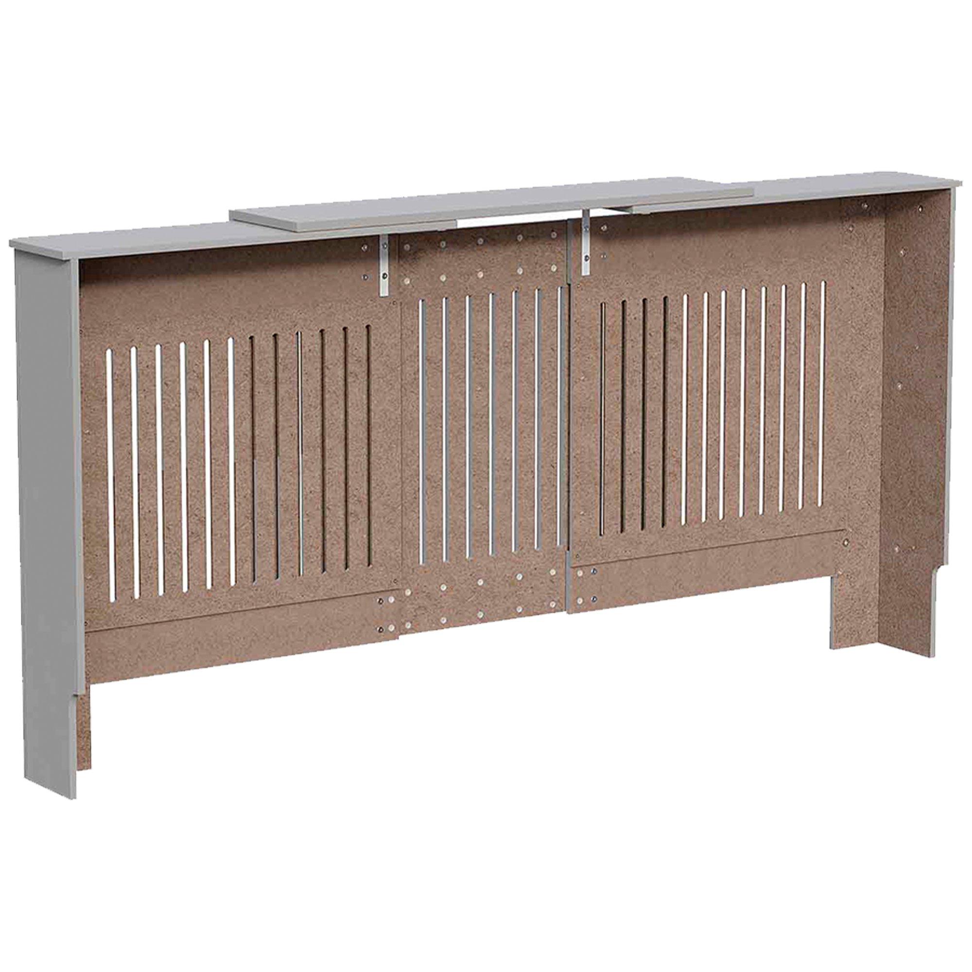 Grey - Lassic - Vida Designs Chelsea Adjustable Radiator Cover - 7