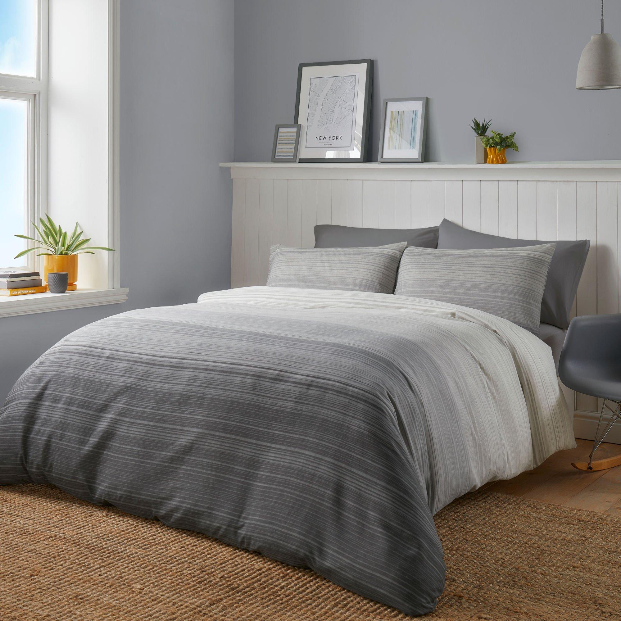 Charcoal - Fusion - Fairhaven Duvet Cover Set - 1
