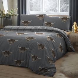Fusion Highland Cow Easy Care Duvet Cover Set