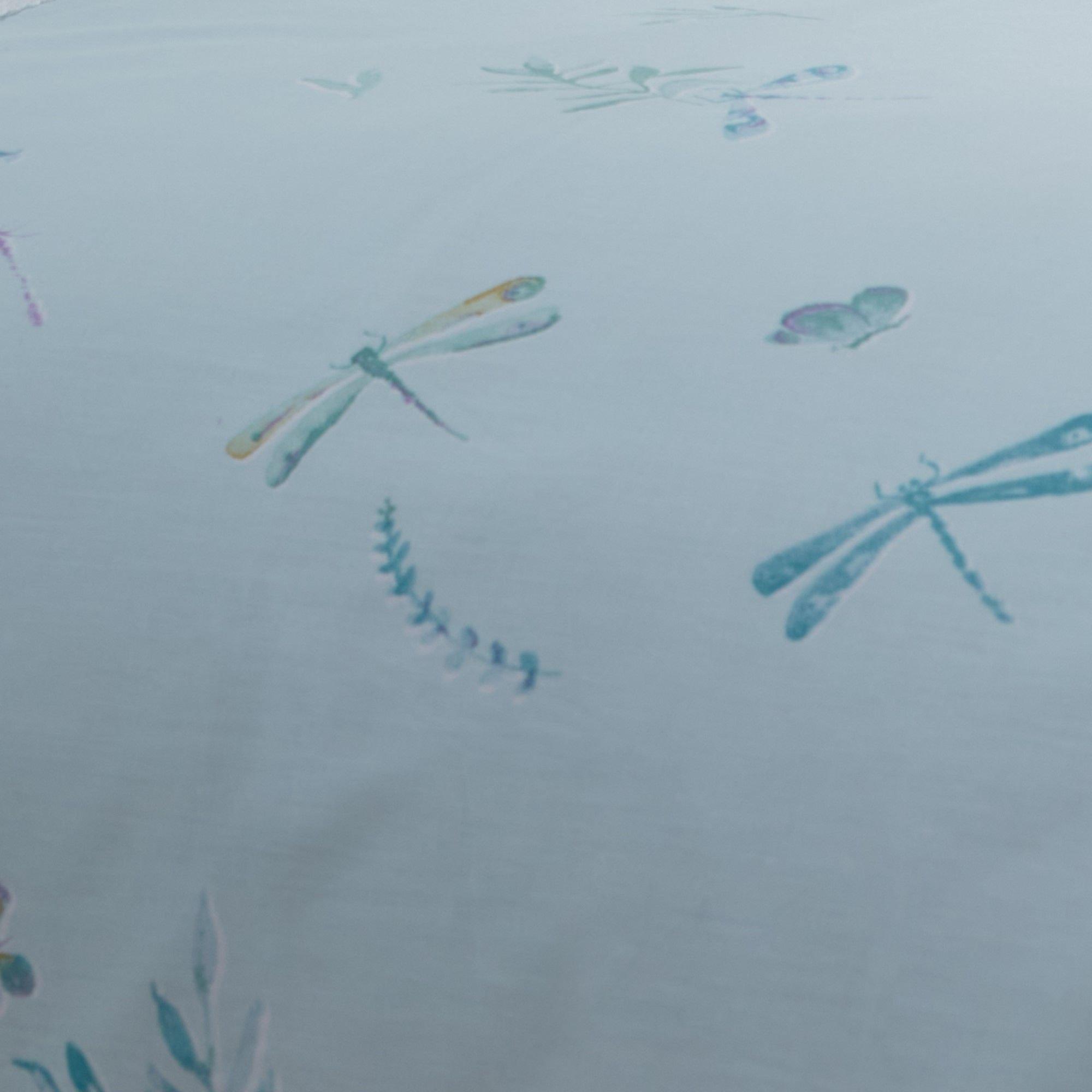 Duck Egg - Dreams and Drapes - Fifi Lace Trim Duvet Cover Set - 4