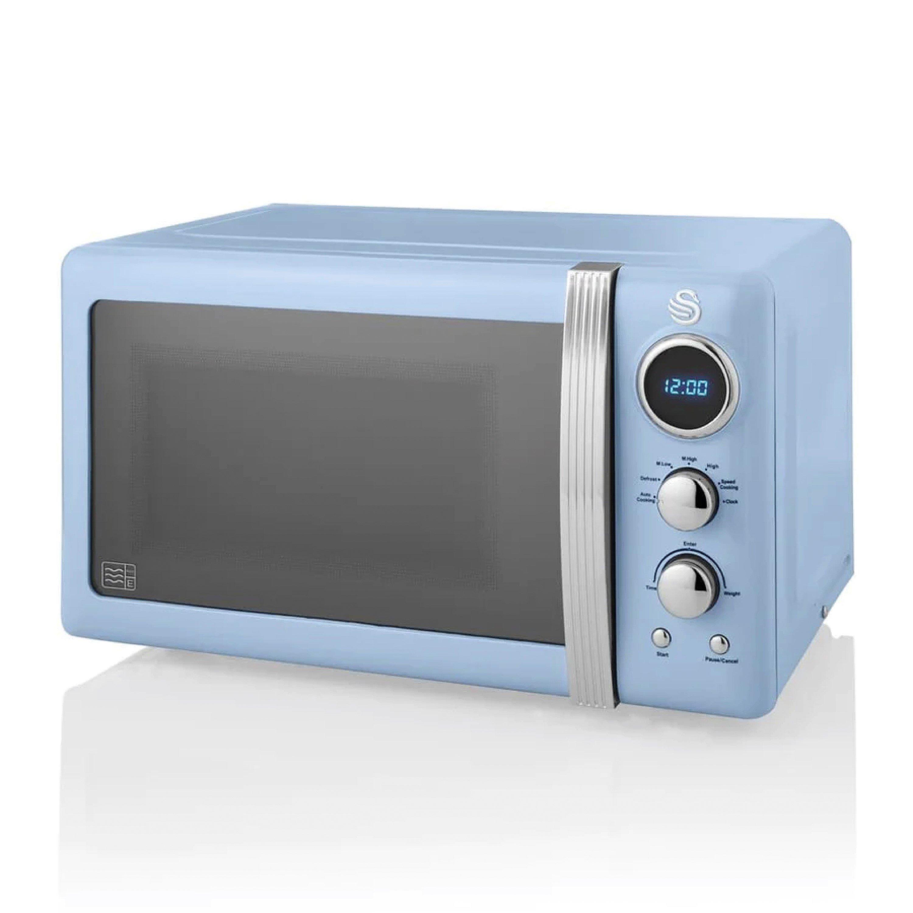 Swan SM22030LBLN Retro 20L Microwave Oven - Blue - Image 20