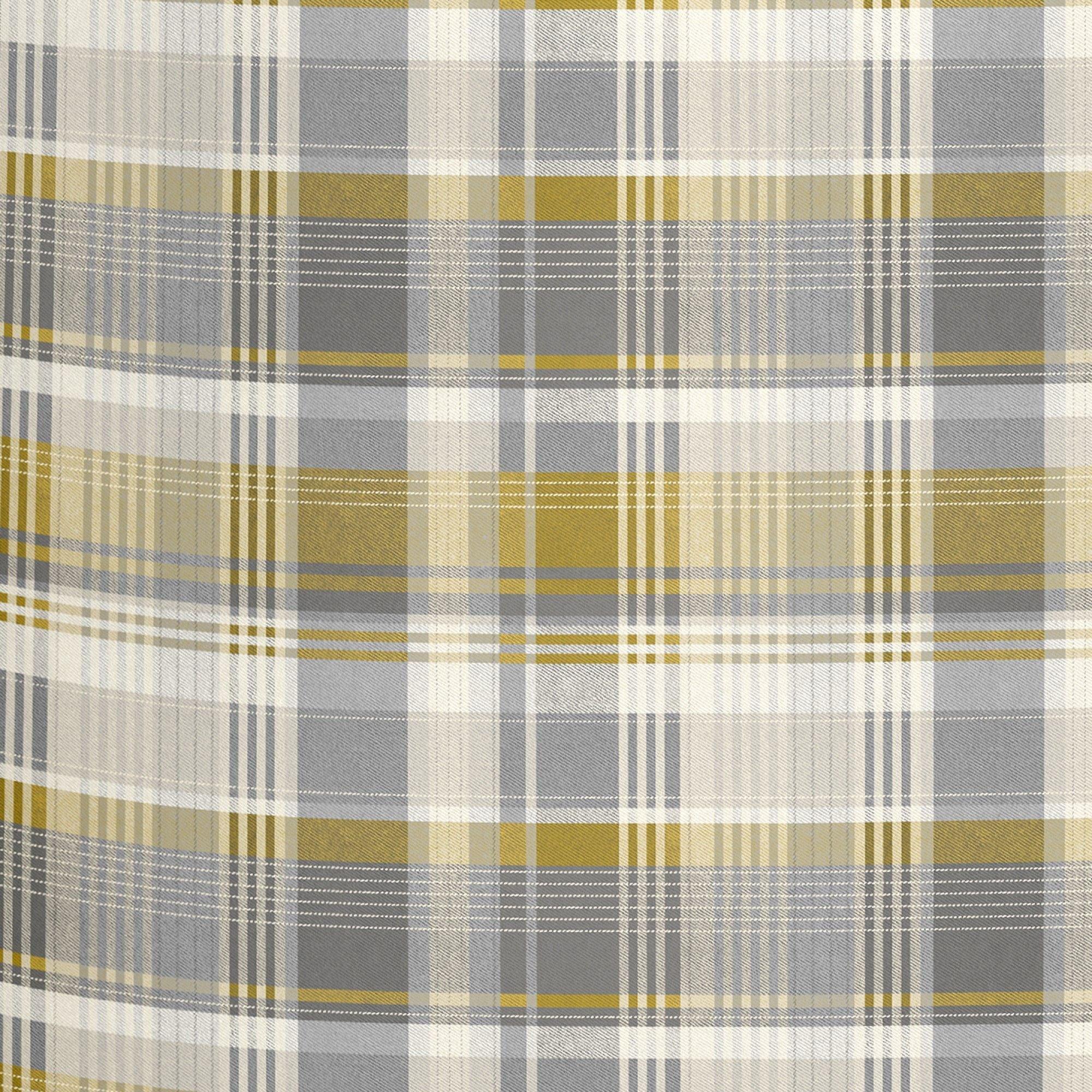 Ochre - Dreams and Drapes - Connolly Check 100% Brushed Cotton Duvet Cover Set - 5