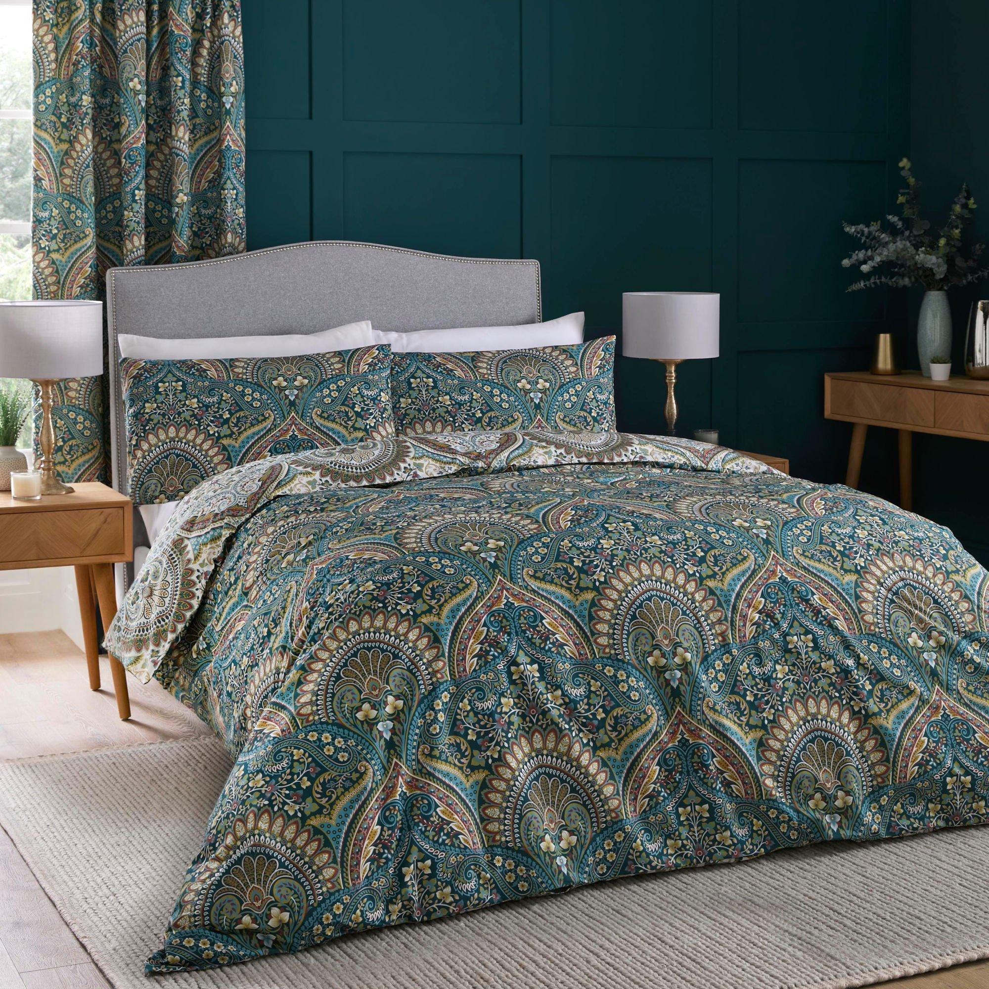 Teal - Dreams and Drapes - Palais Easy Care Duvet Cover Set - 1