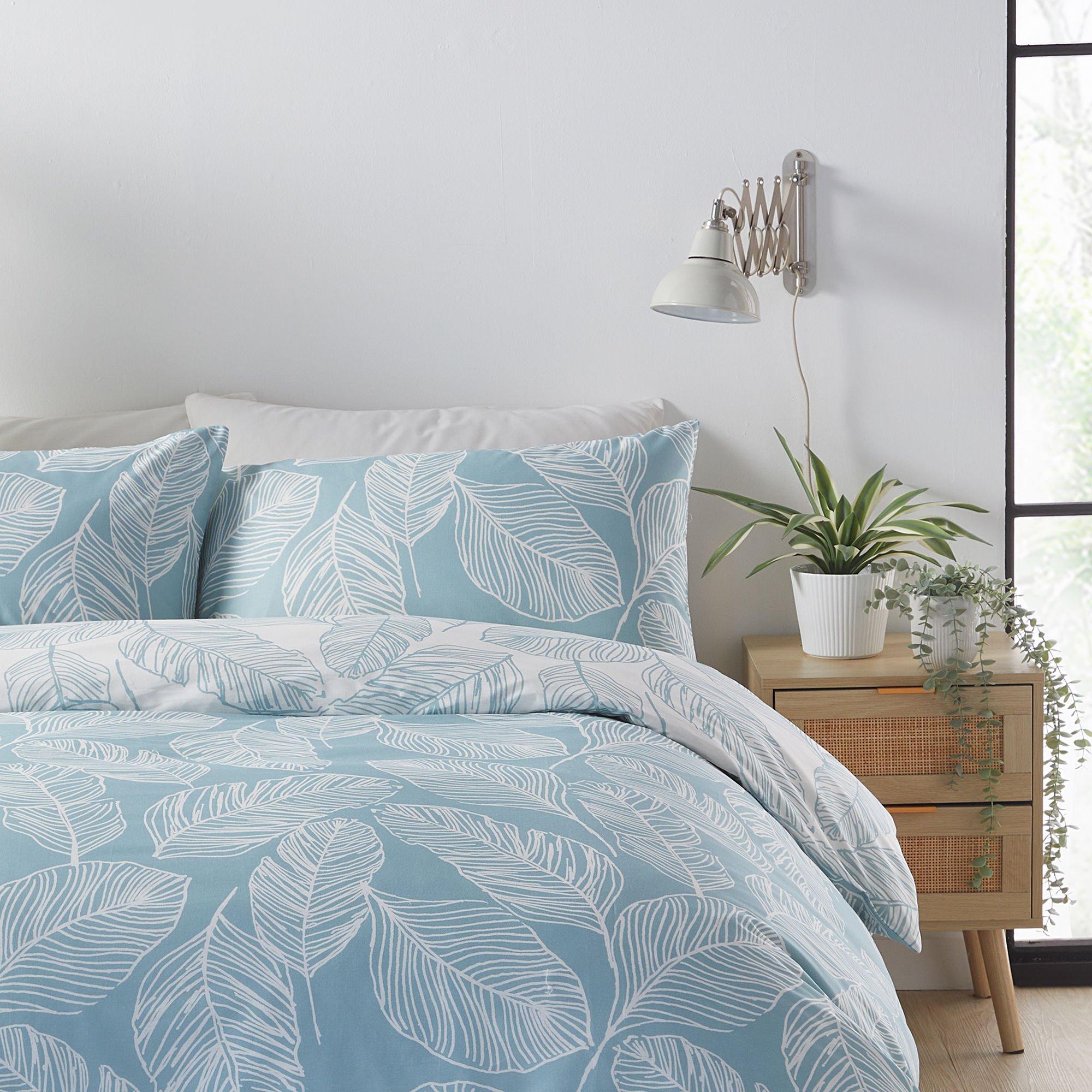 Duck Egg - Fusion - Matteo Reversible Duvet Cover Set - 2
