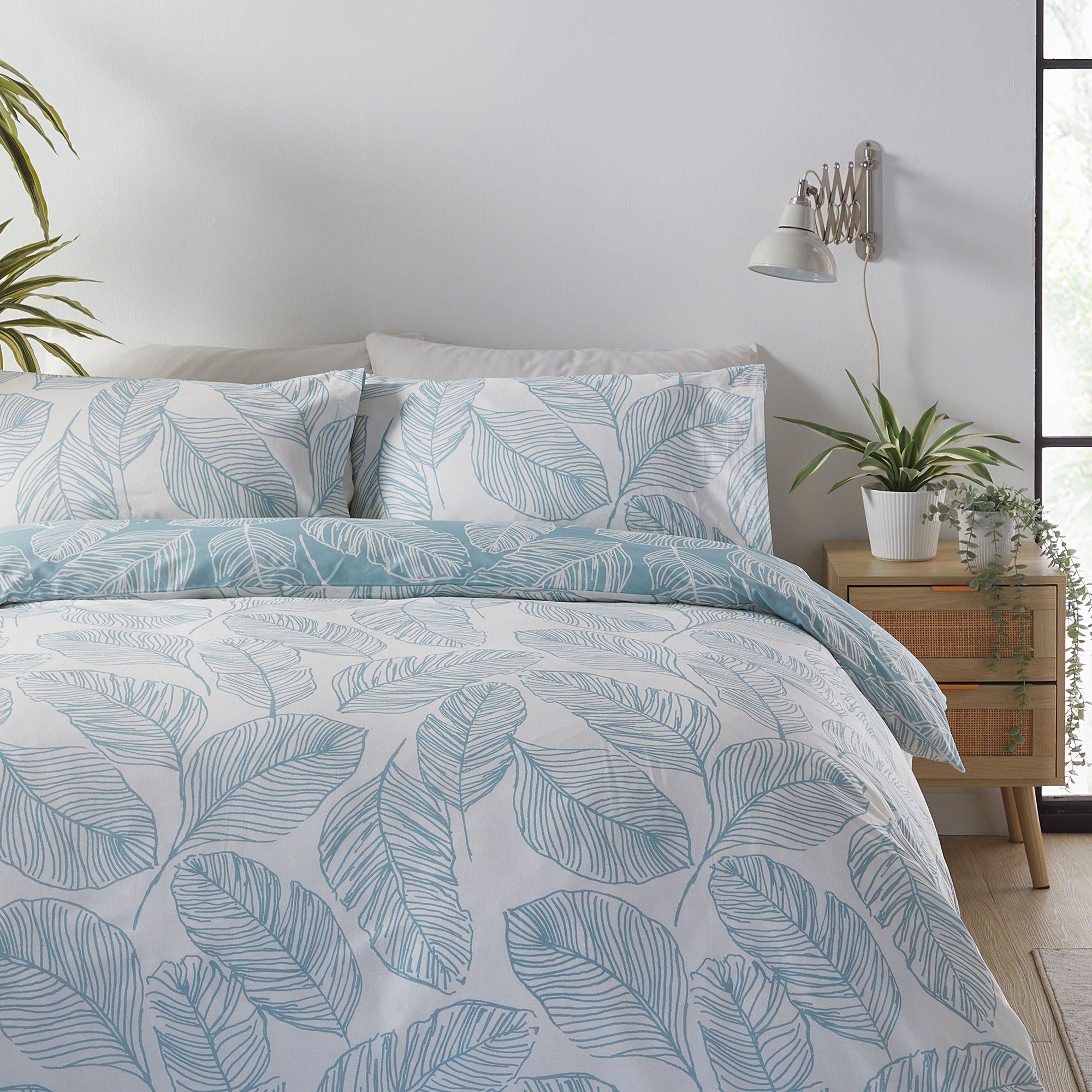 Duck Egg - Fusion - Matteo Reversible Duvet Cover Set - 4