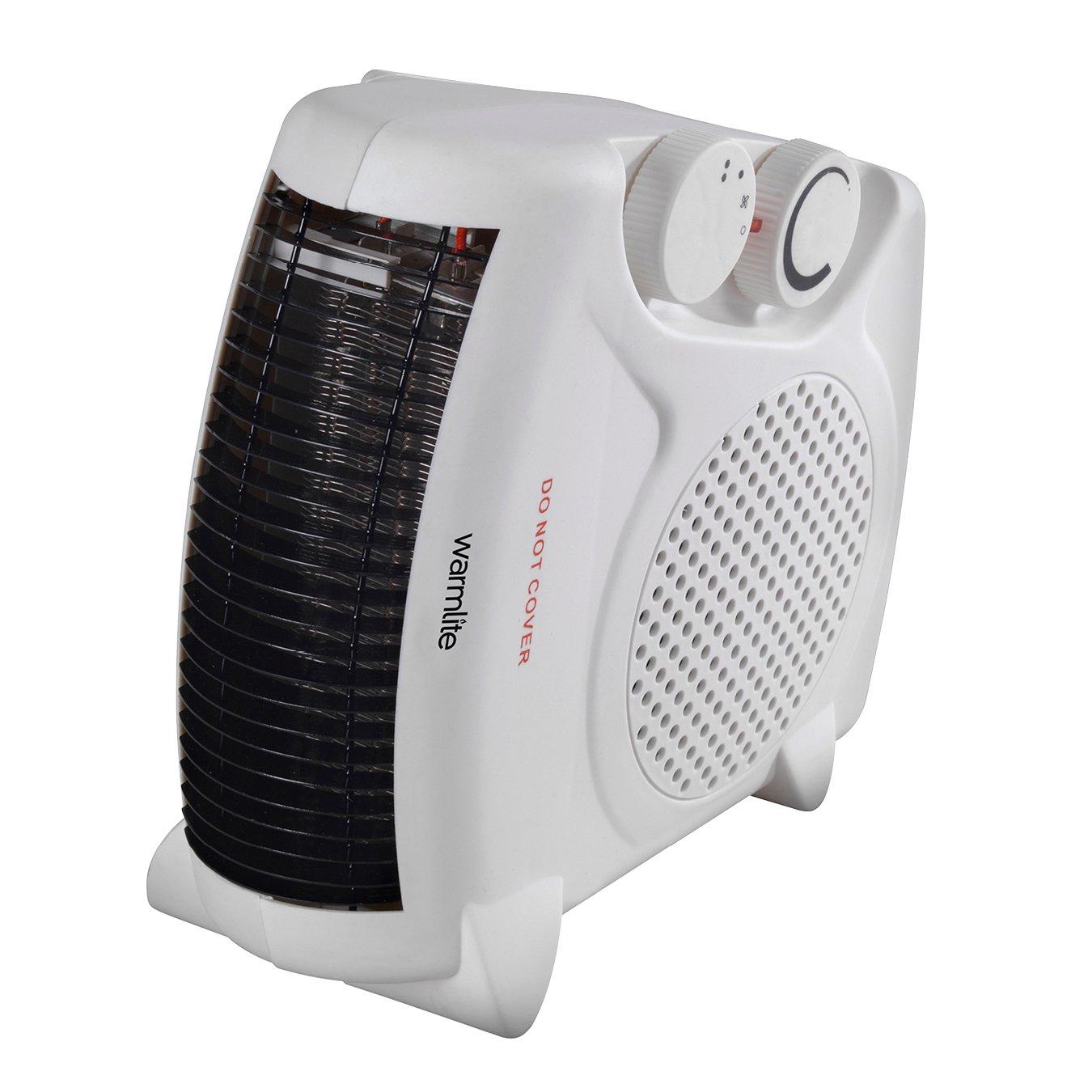 White - Warmlite - 2000W Fan Heater - 1