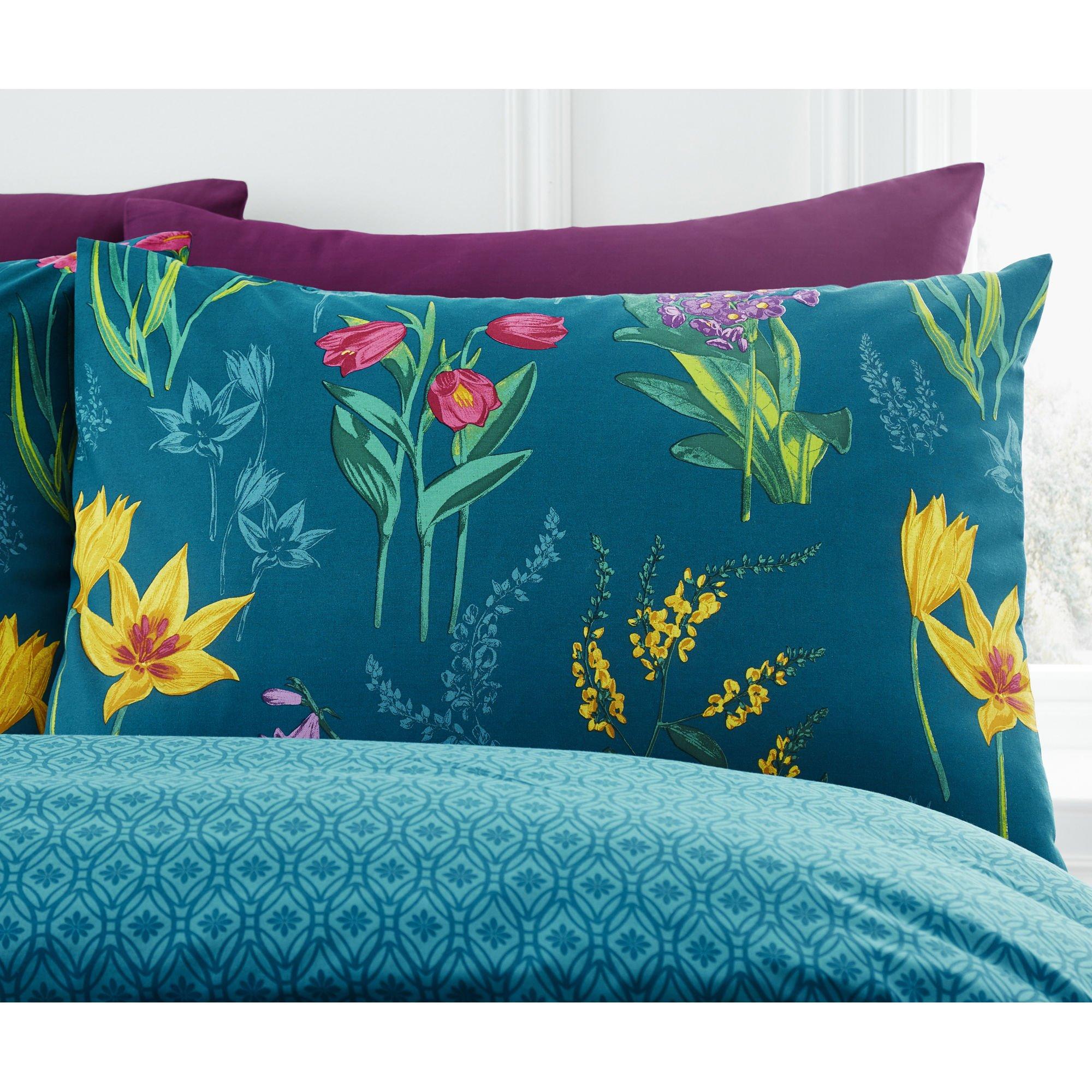 Teal - Dreams and Drapes - Ingrid Easy Care Duvet Cover Set - 2