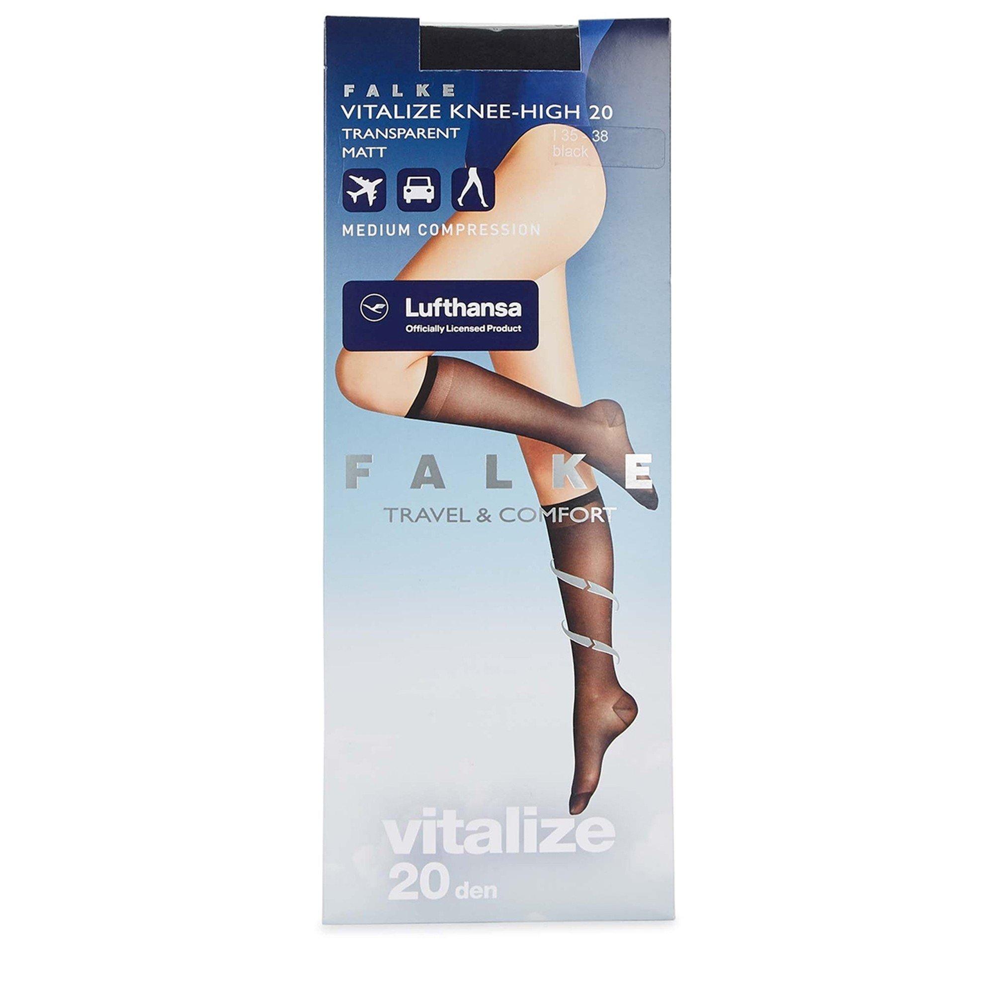 BLACK - Falke - VITALIZE FLIGHT KNEE-HIGHS 20