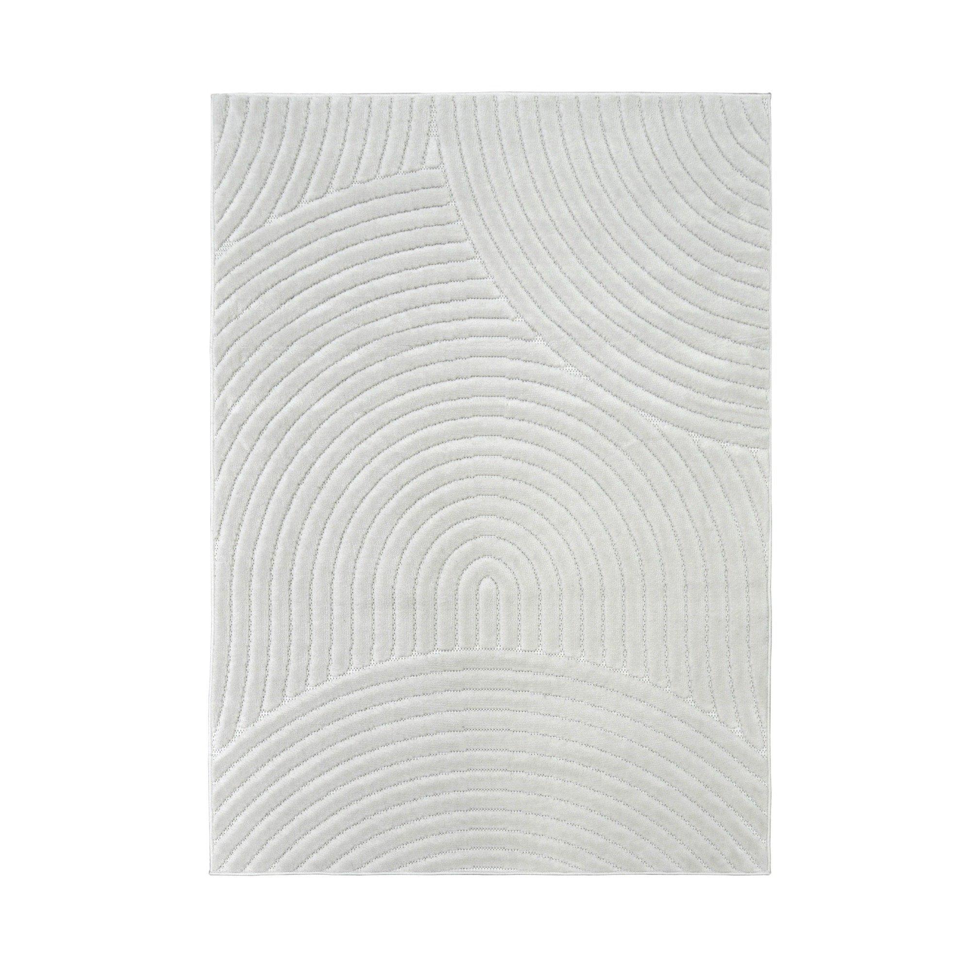 White - Homemaker - Malmo Curves Rug White - 2