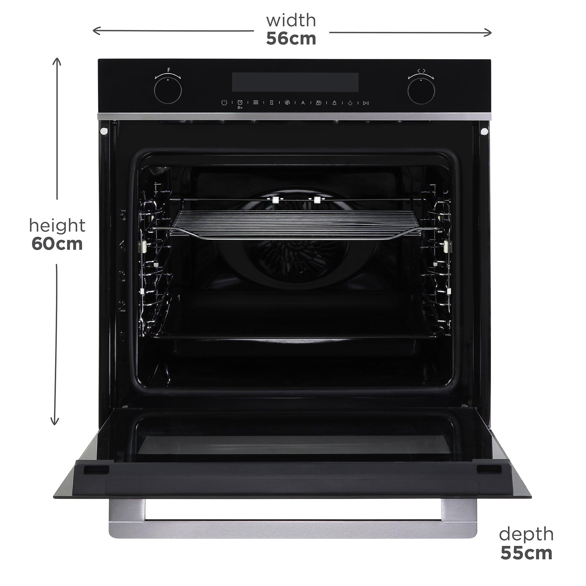 Dark Steel - Russell Hobbs - RHMEO7202DS Built-in Electric Fan Oven & Microwave - 2