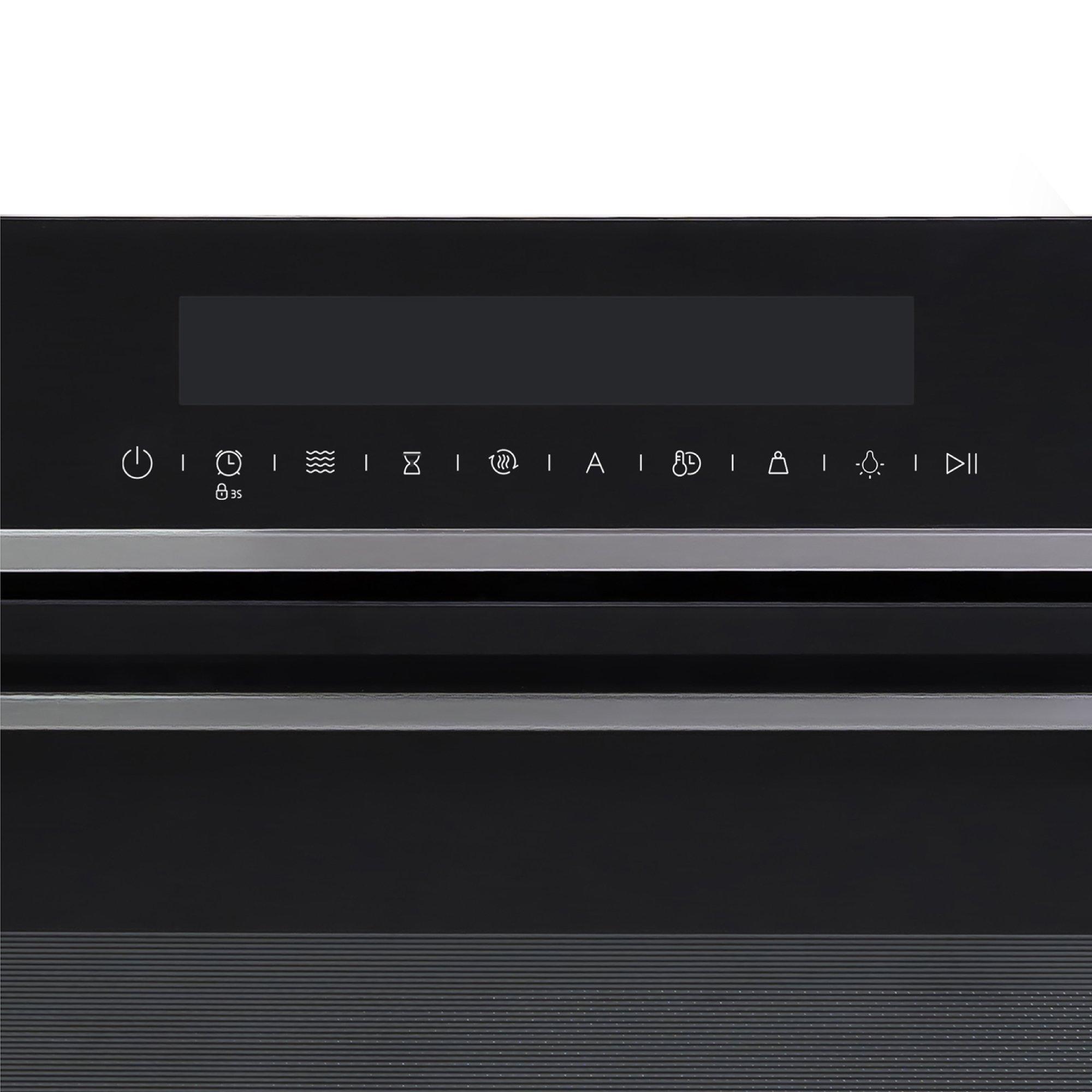 Dark Steel - Russell Hobbs - RHMEO7202DS Built-in Electric Fan Oven & Microwave - 9