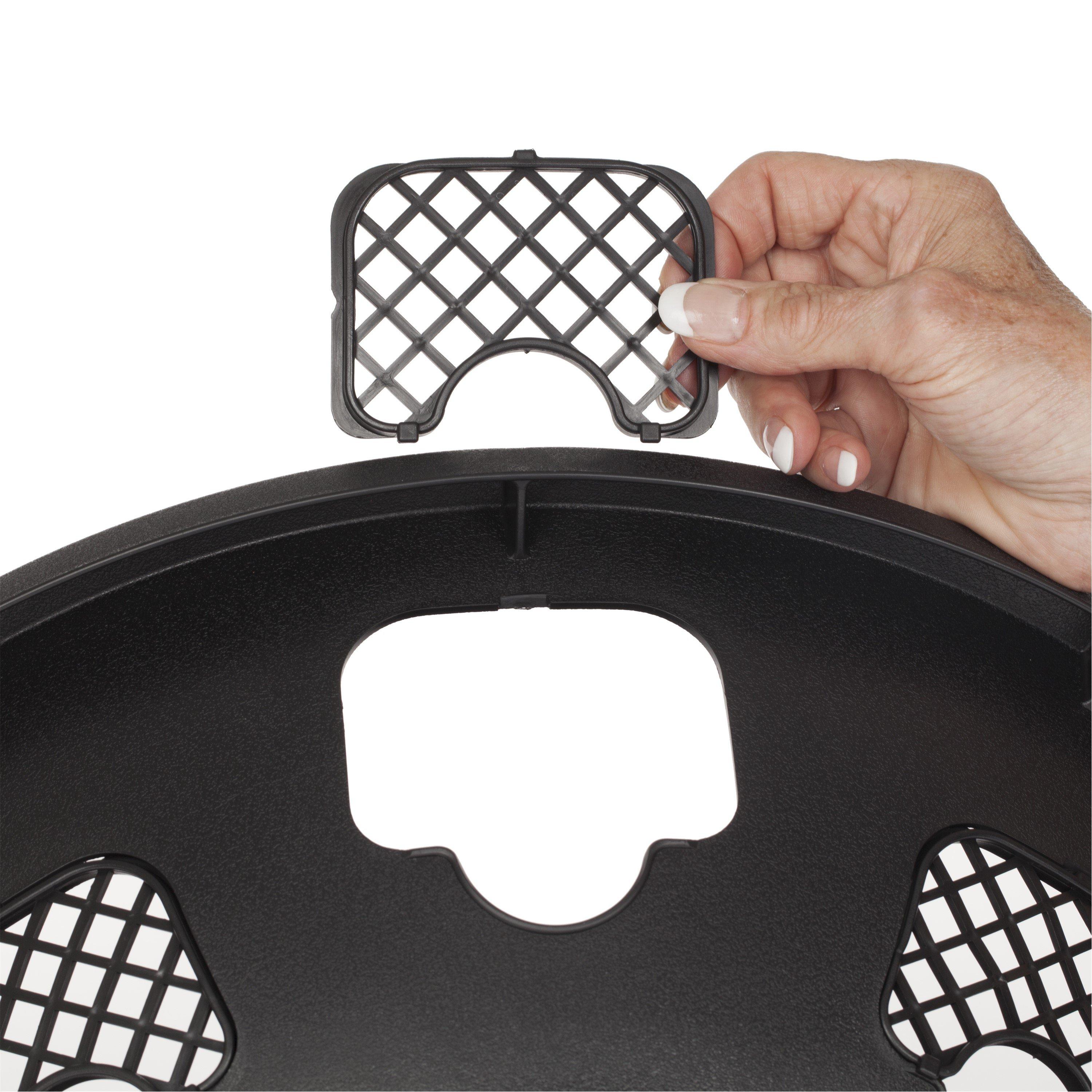 Black - YouGarden - Easy Fill Hanging Basket 15in x 2 - 3