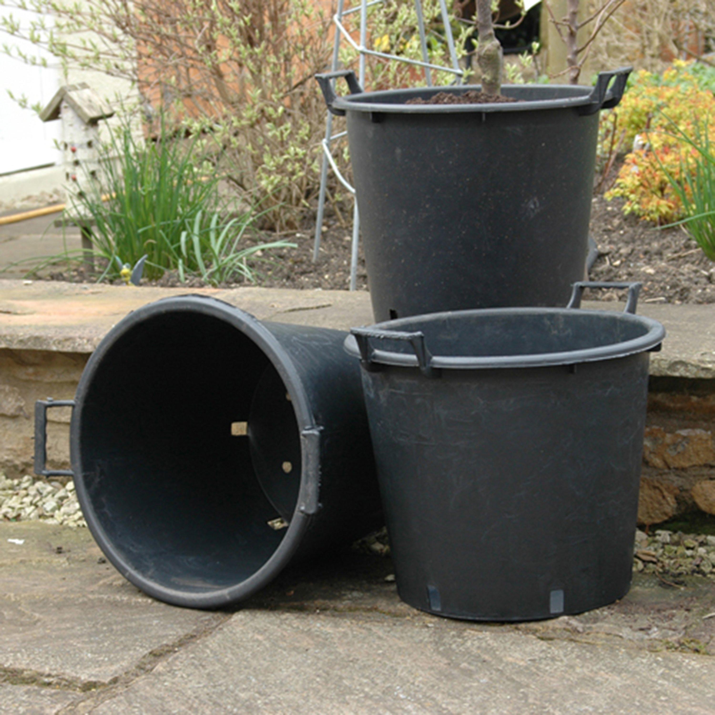 Black - YouGarden - Heavy Duty 30L pot x 3 - 3