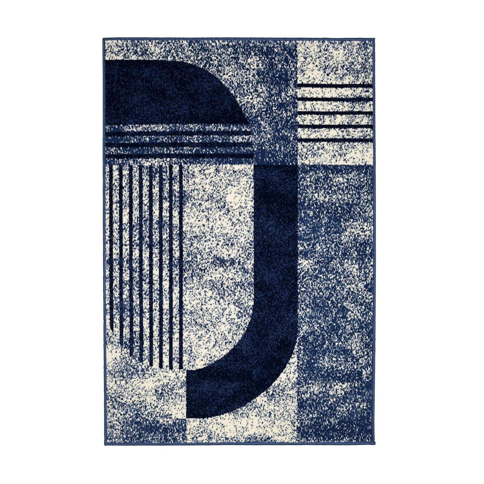 Navy - Homemaker - Maestro Modern Geo Rug Navy - 2