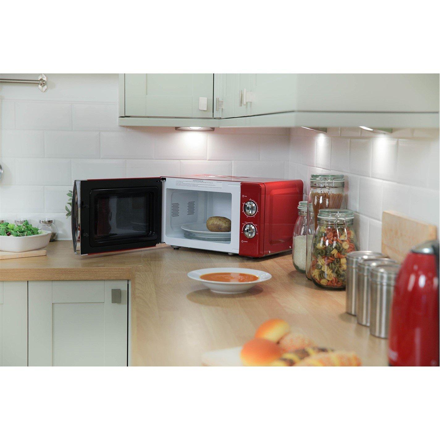 Red - Russell Hobbs - RHMM701R-N Colours Plus 17L Red Manual Microwave - 2