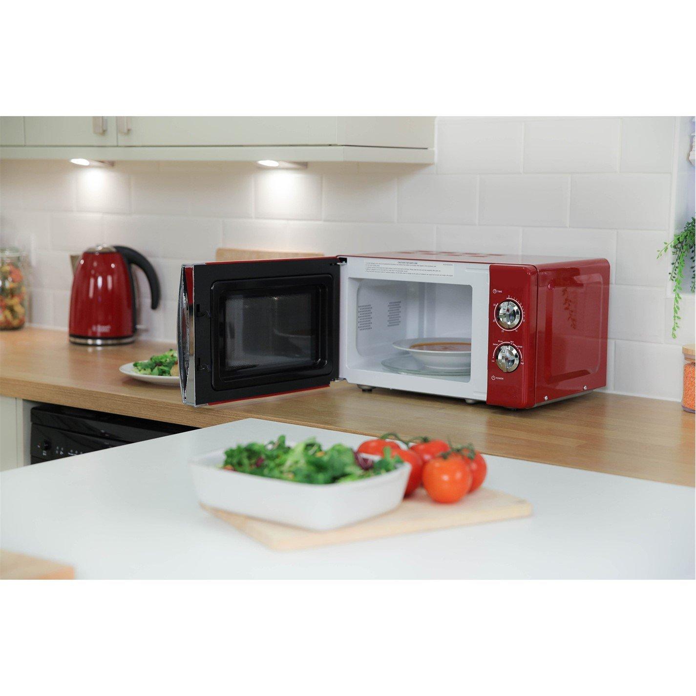 Red - Russell Hobbs - RHMM701R-N Colours Plus 17L Red Manual Microwave - 5