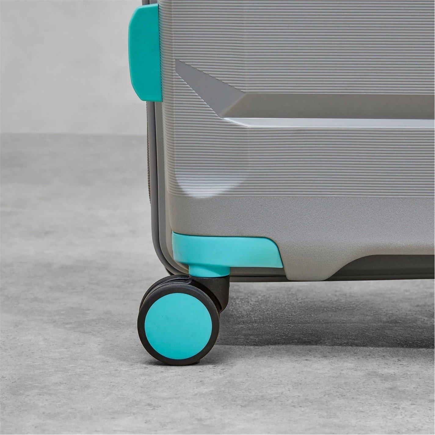 Grey/ Aqua - Rock - Tulum Suitcase Grey/Aqua - 3