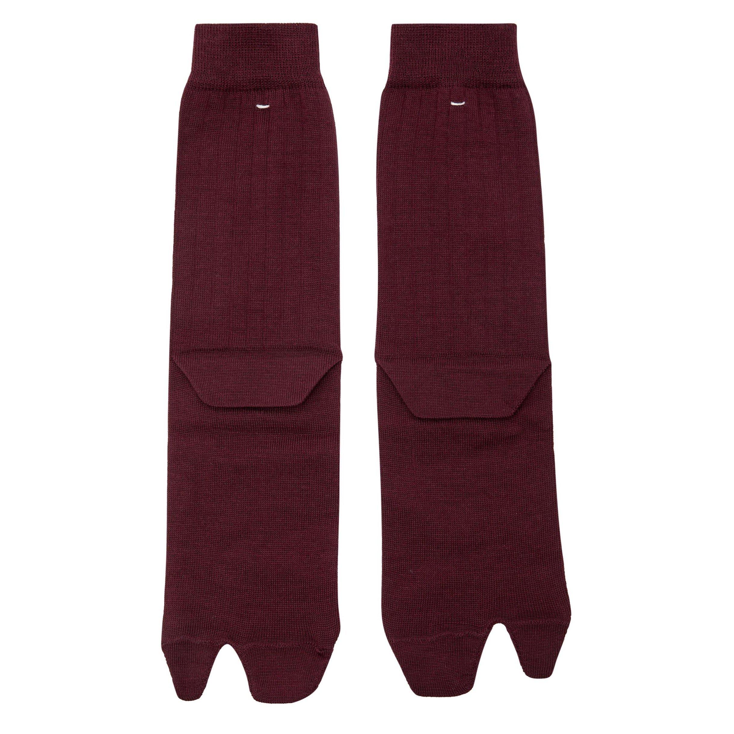 BORDEAUX - Maison Margiela - TABI SOCKS WOOL