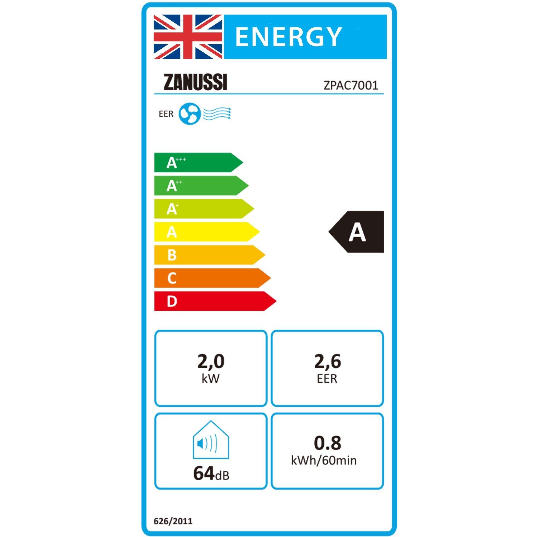 White - Zanussi - ZPAC7001 Portable Air Conditioner - 11
