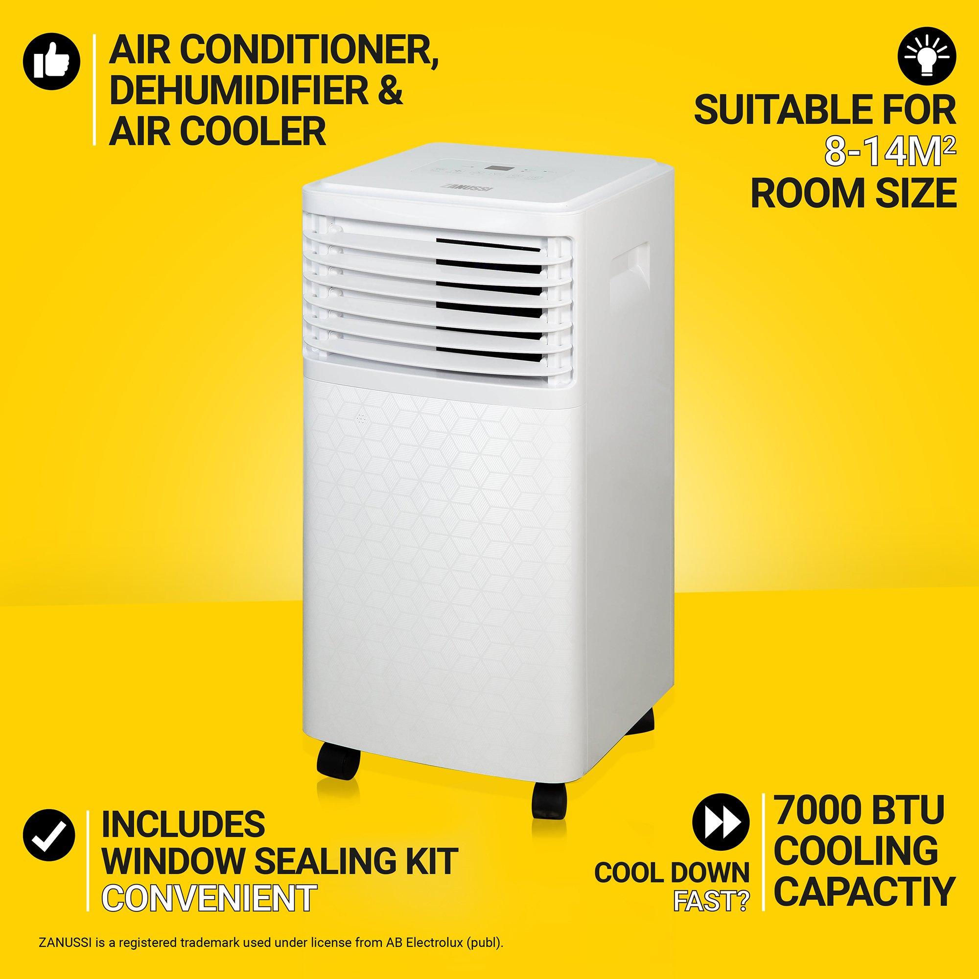 White - Zanussi - ZPAC7001 Portable Air Conditioner - 4