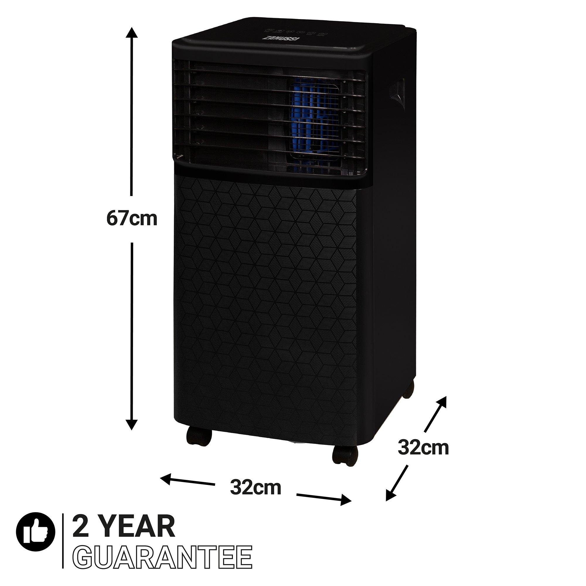 Black - Zanussi - Zanussi ZPAC7001B Portable Air Conditioner - 9