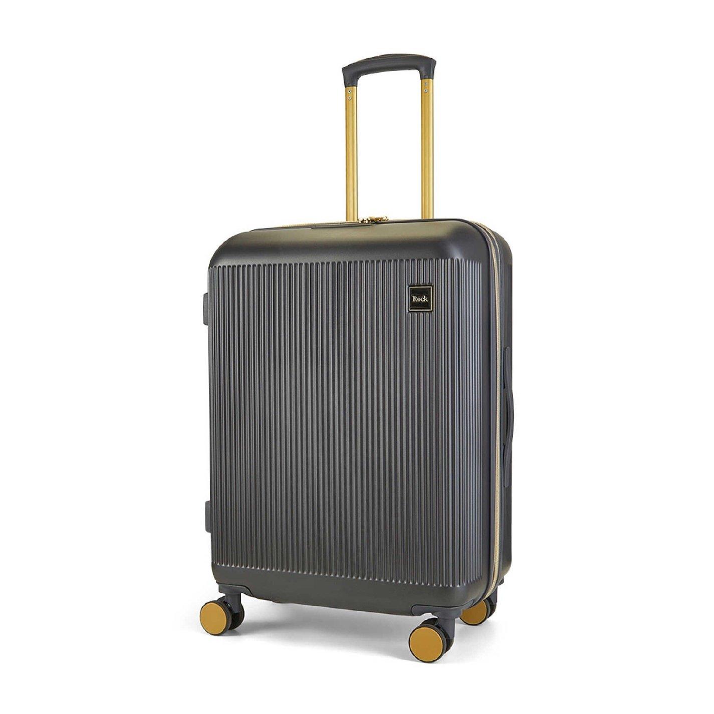 Charcoal With G - Rock - Rock Aria Suitcase Charcoal with Gold - 2