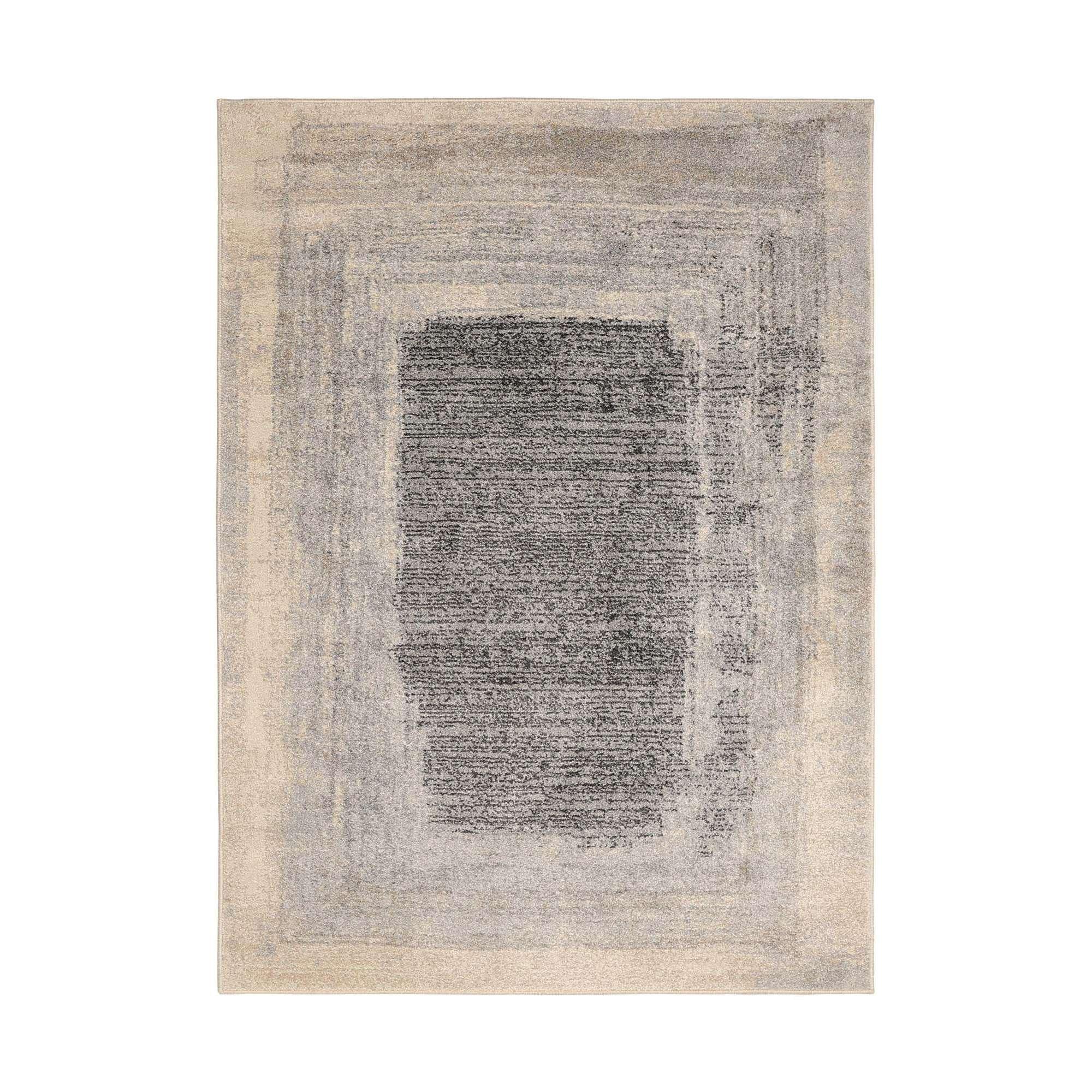 Grey - Homemaker - Venice Border Effect Rug Grey - 2