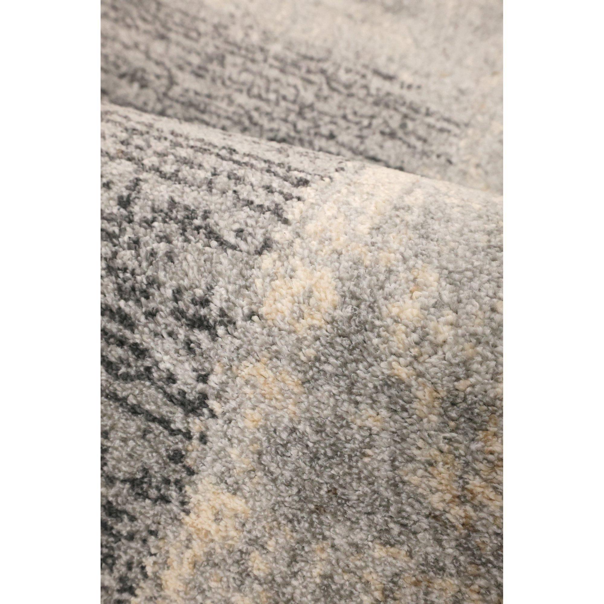 Grey - Homemaker - Venice Border Effect Rug Grey - 3