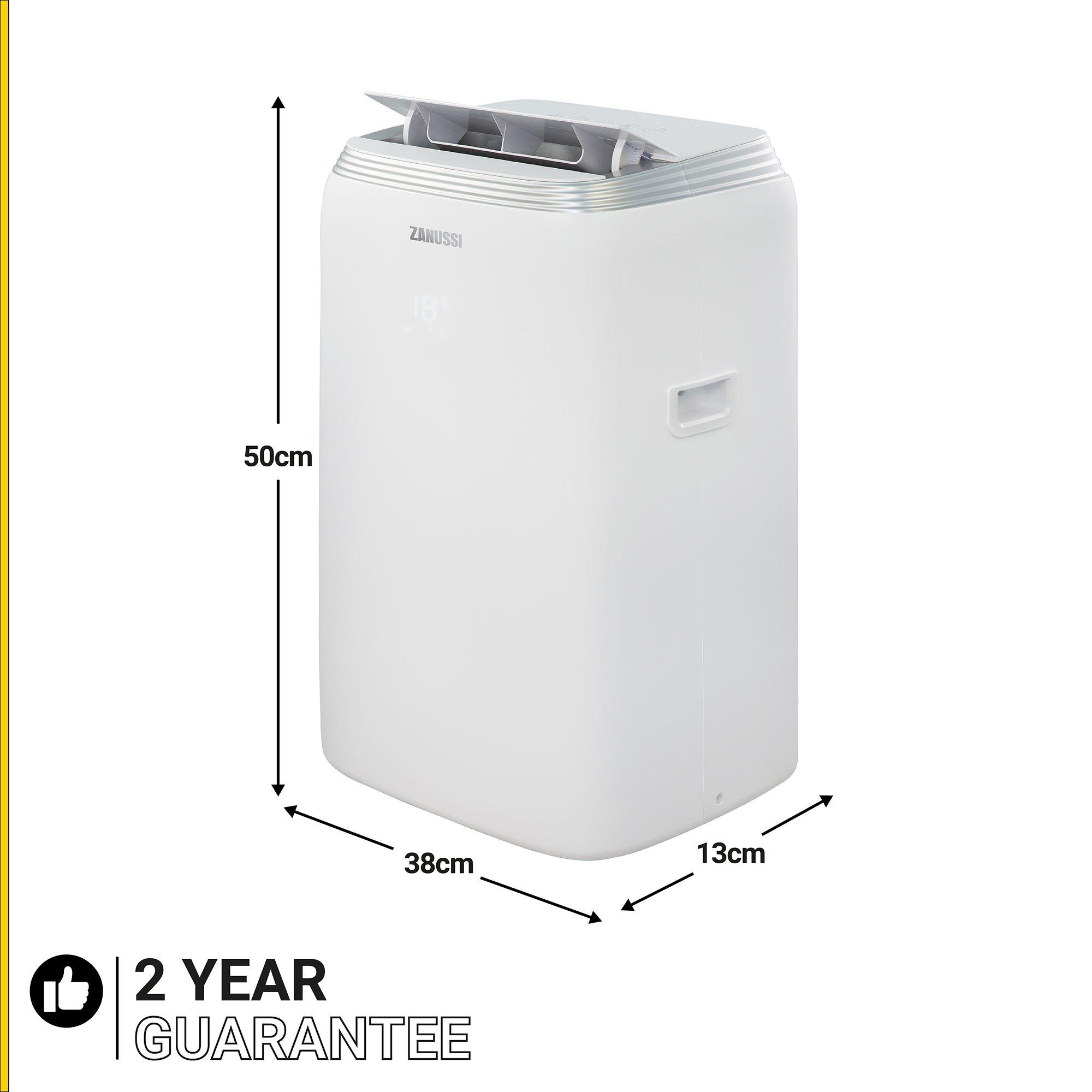 White - Zanussi - ZANUSSI ZPAC9002 2in1 Portable Air Conditioner - 4