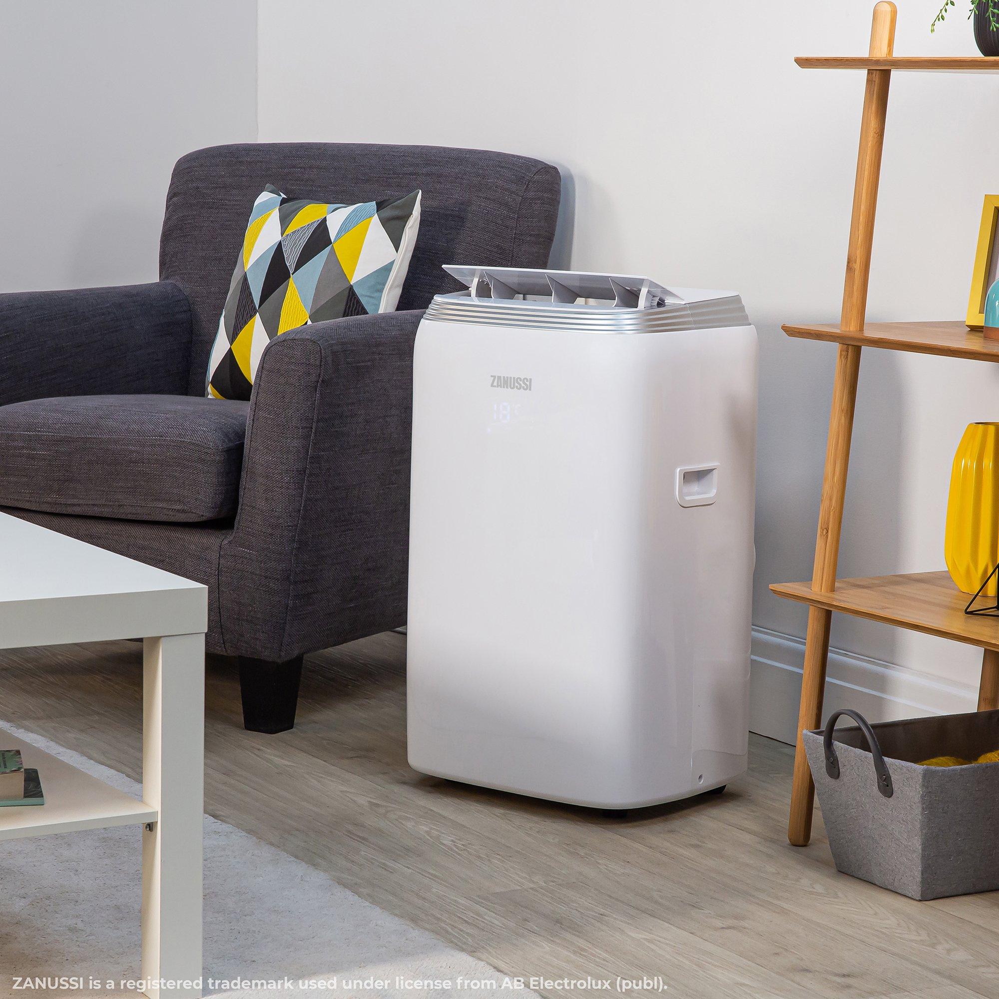 White - Zanussi - ZANUSSI ZPAC9002 2in1 Portable Air Conditioner - 9