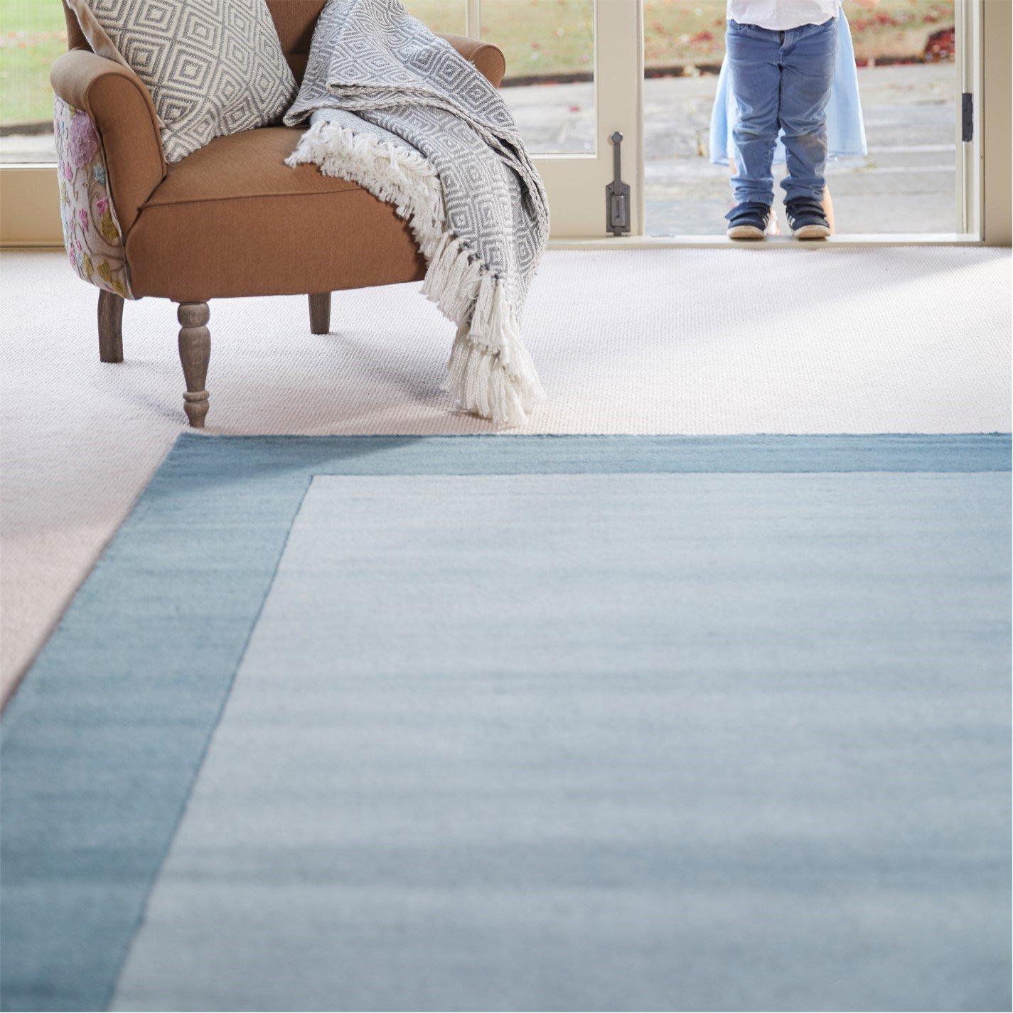 Origin Rugs  Borders Rug - Duck Egg - 200x290